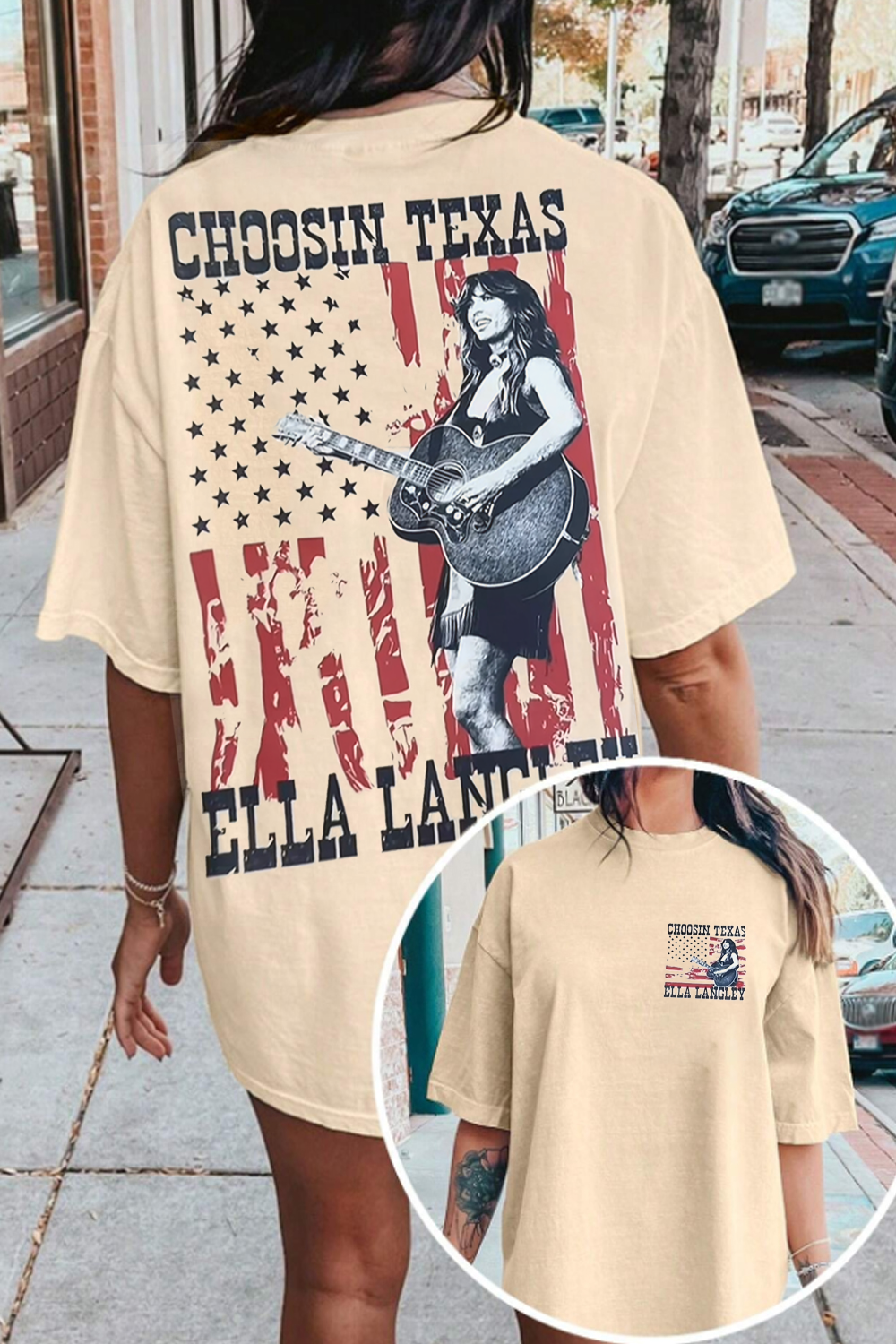 EL Guitar Country Music T-Shirt