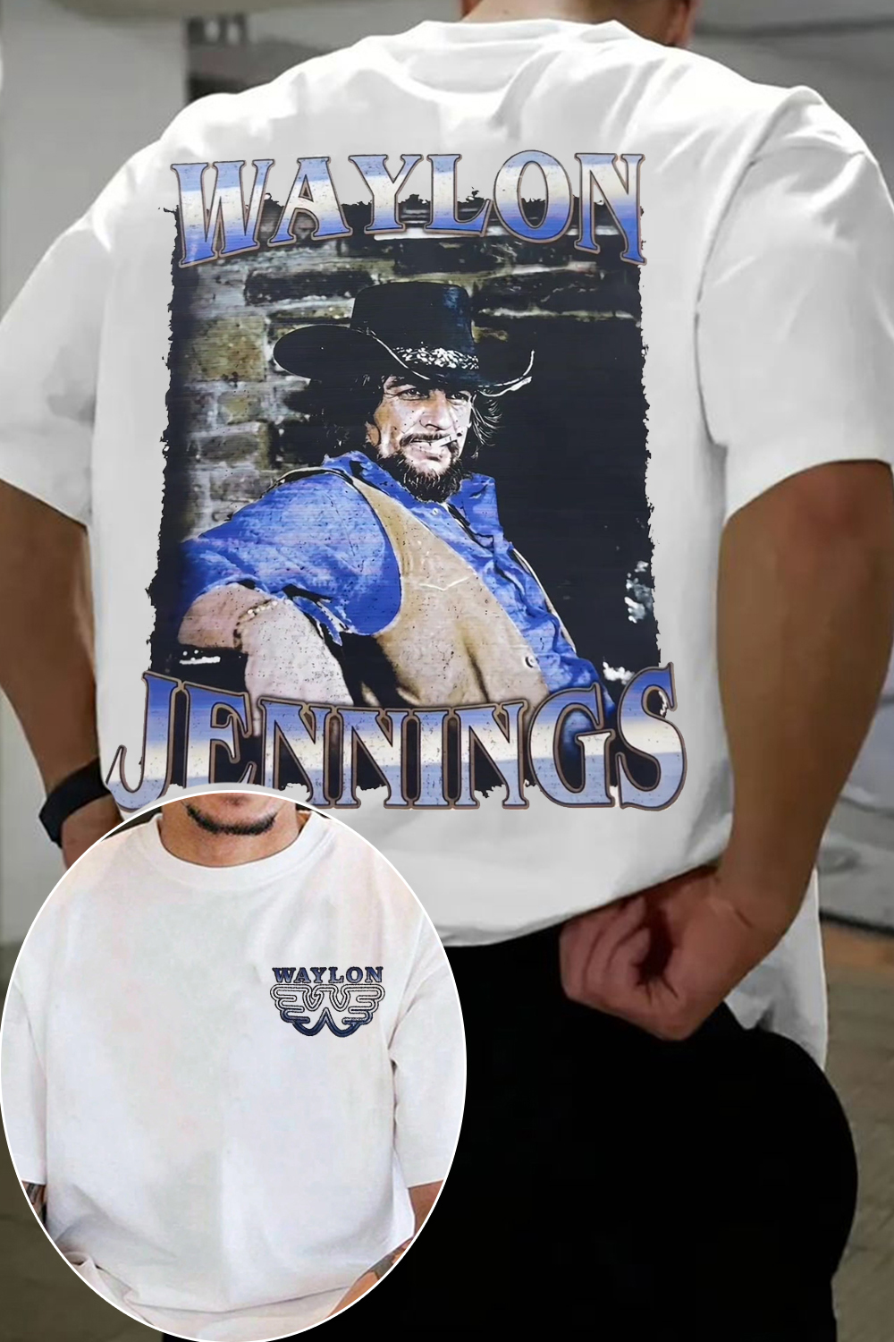 Waylon Jennings Outlaw Country Tee
