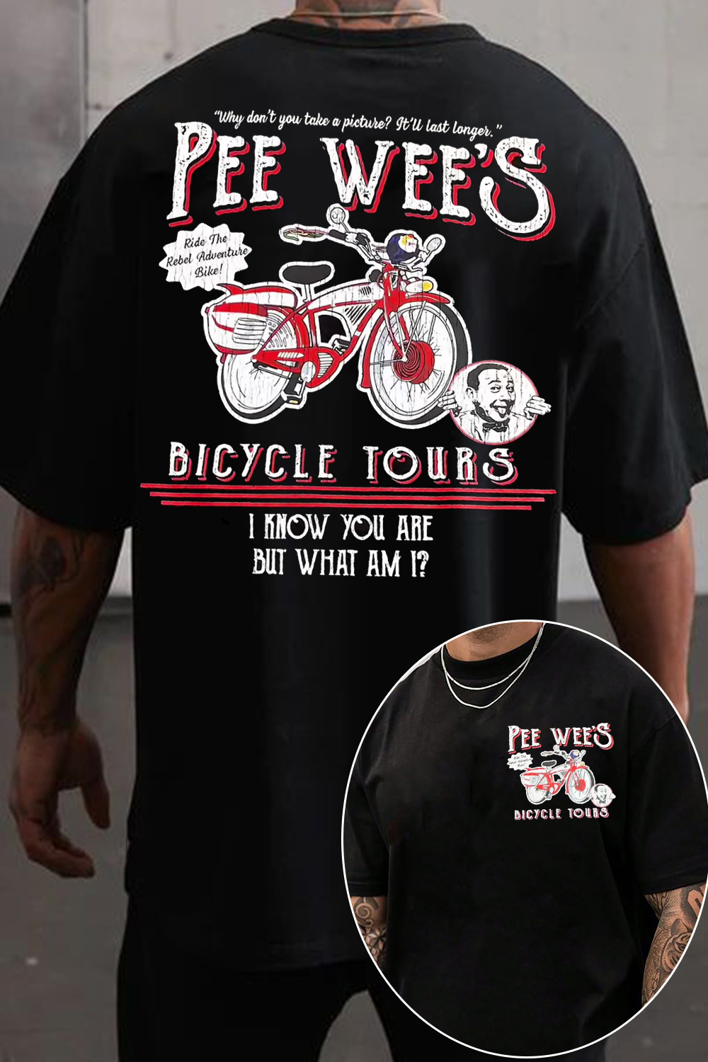 Vintage Pee-wee's Bicycle Tours Graphic Tee