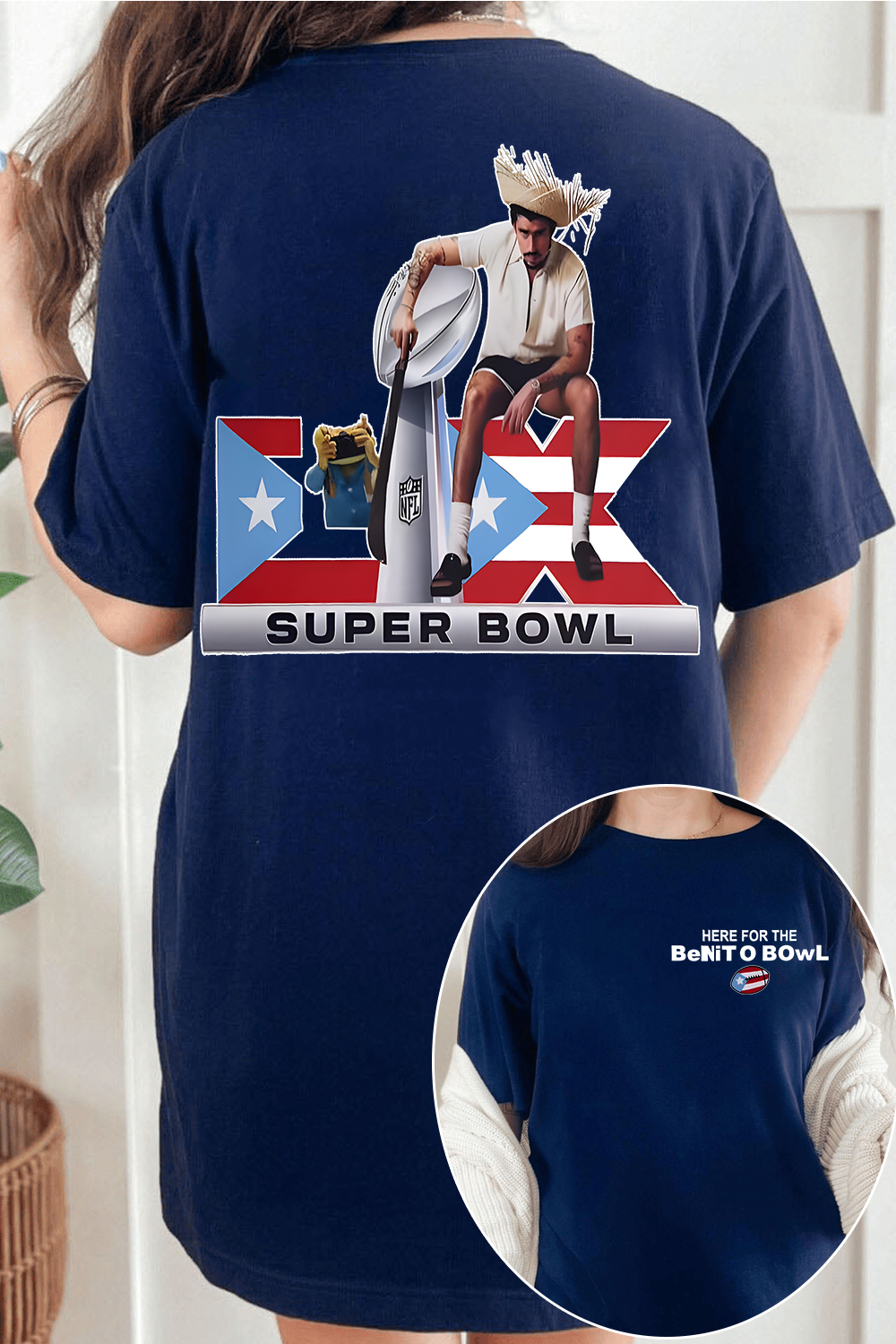 Bad Bunny Benito Bowl Shirt For Women