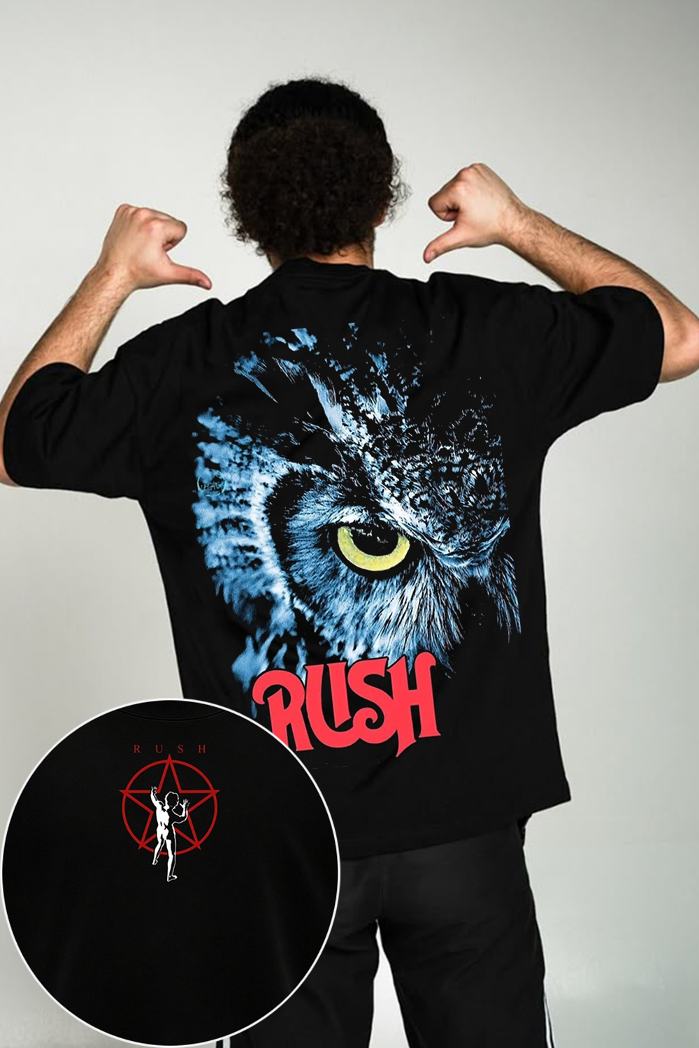 Vintage Rush Owl Rock T-Shirt