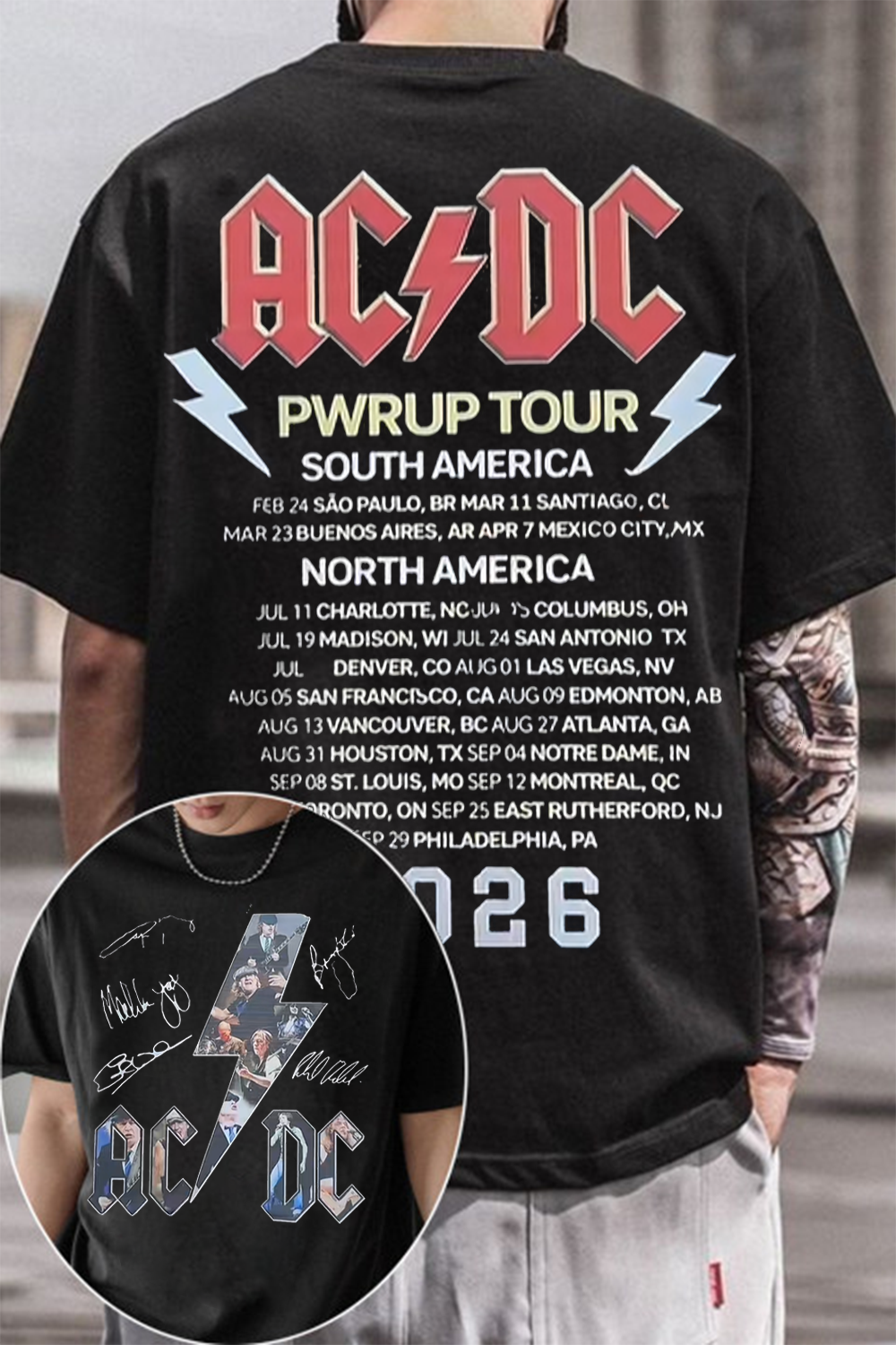 AC/DC 2026 Tour Shirt