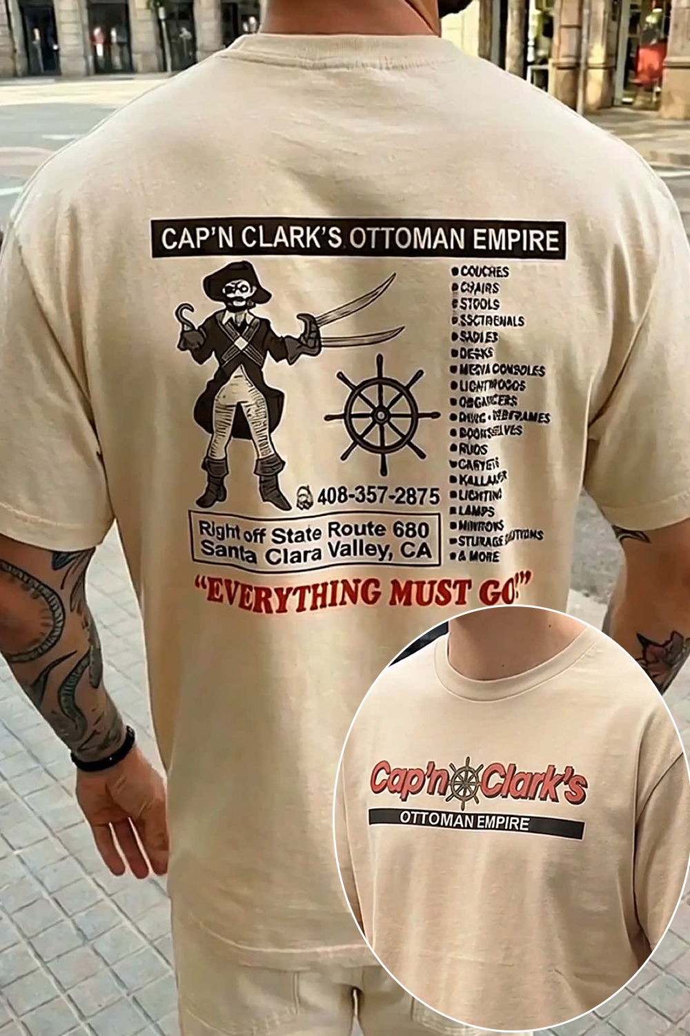 Retro Cap’N Clark’S Ottoman Empire Shirt