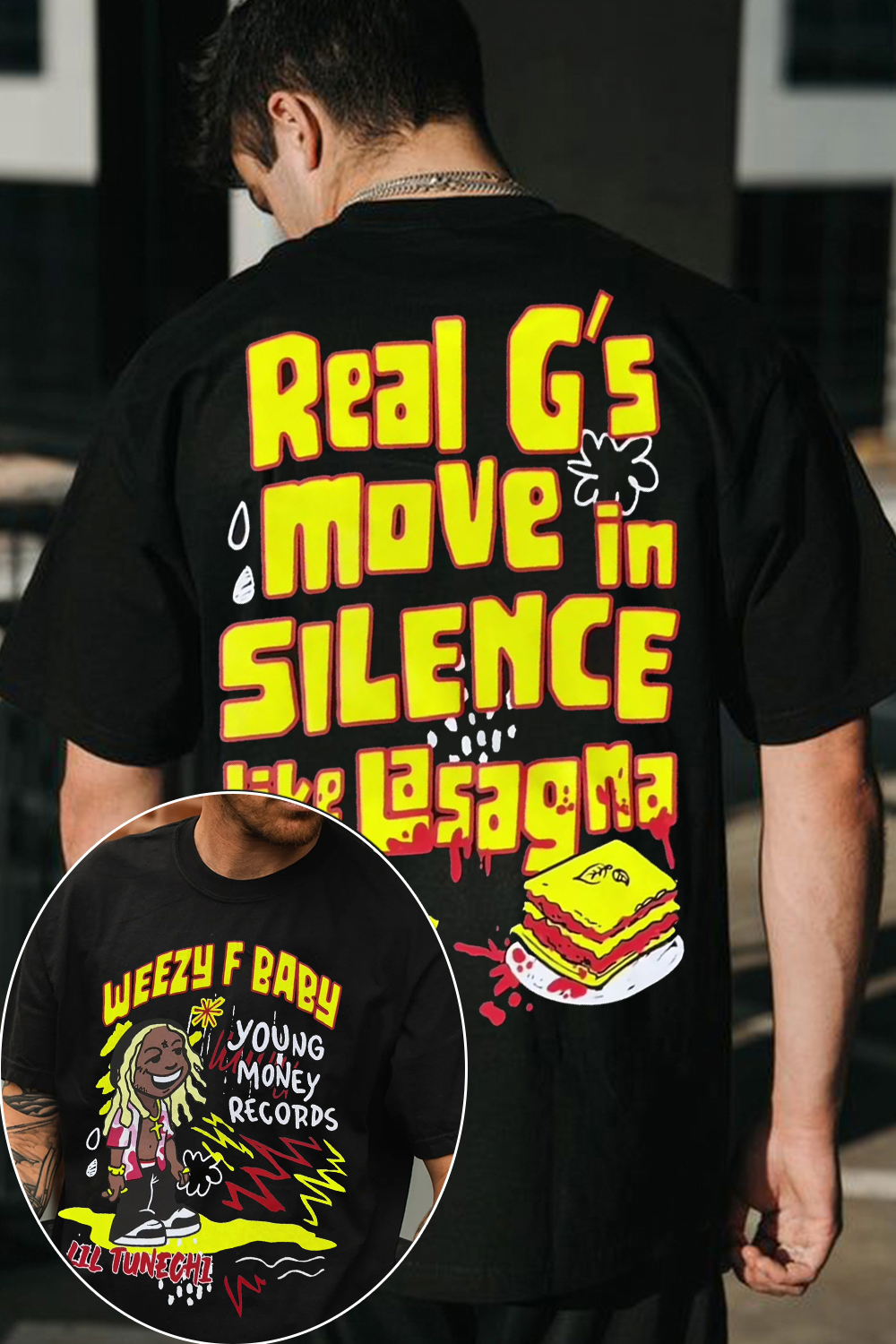 "Real G's move in silence like Lasagna" Tee