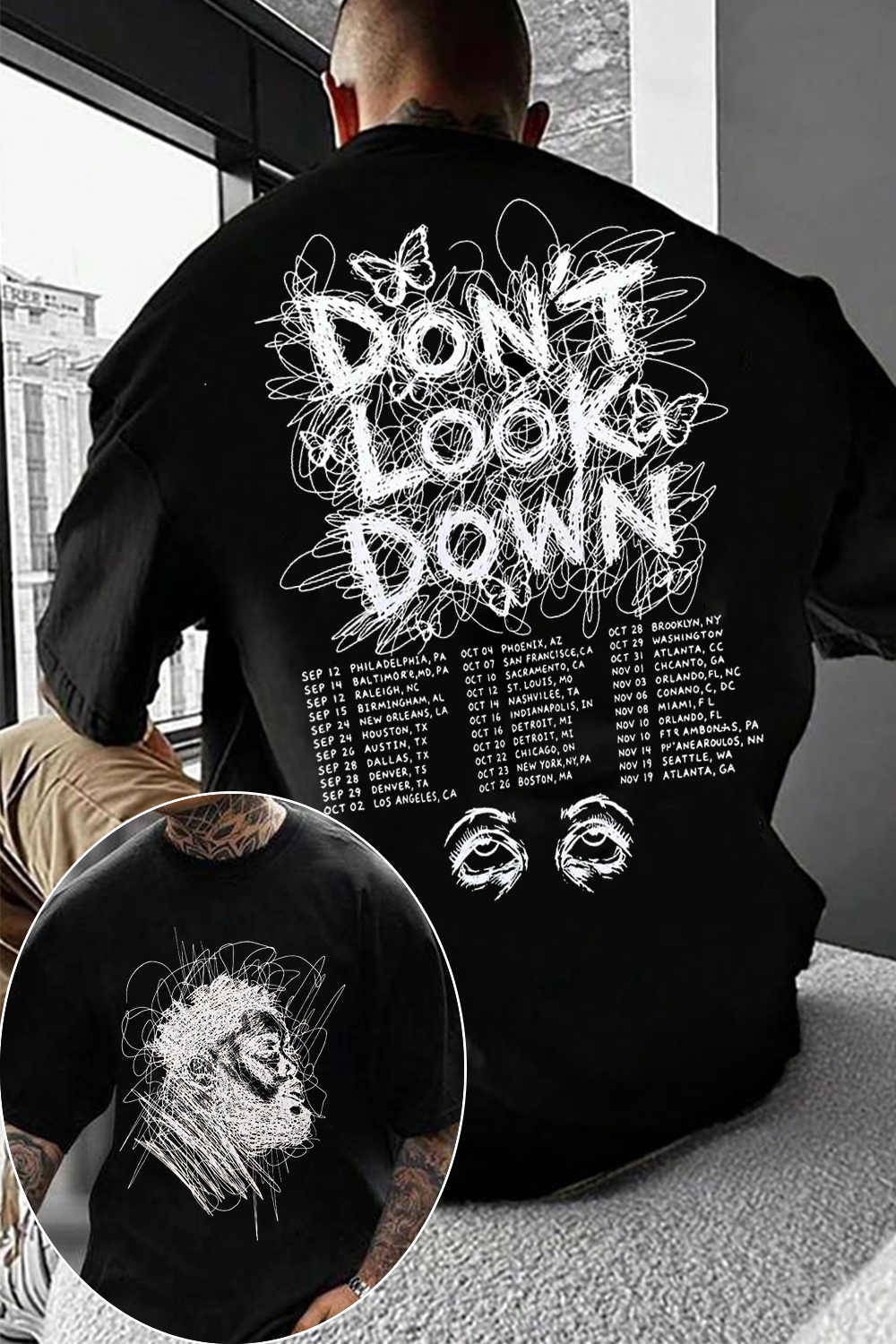 Don't Look Down Sketch Tour Tee