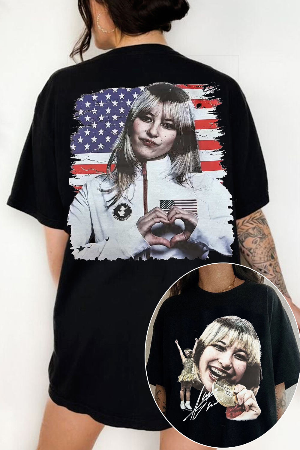 Alysaliu⛸💕 2-Sided Printed Tee