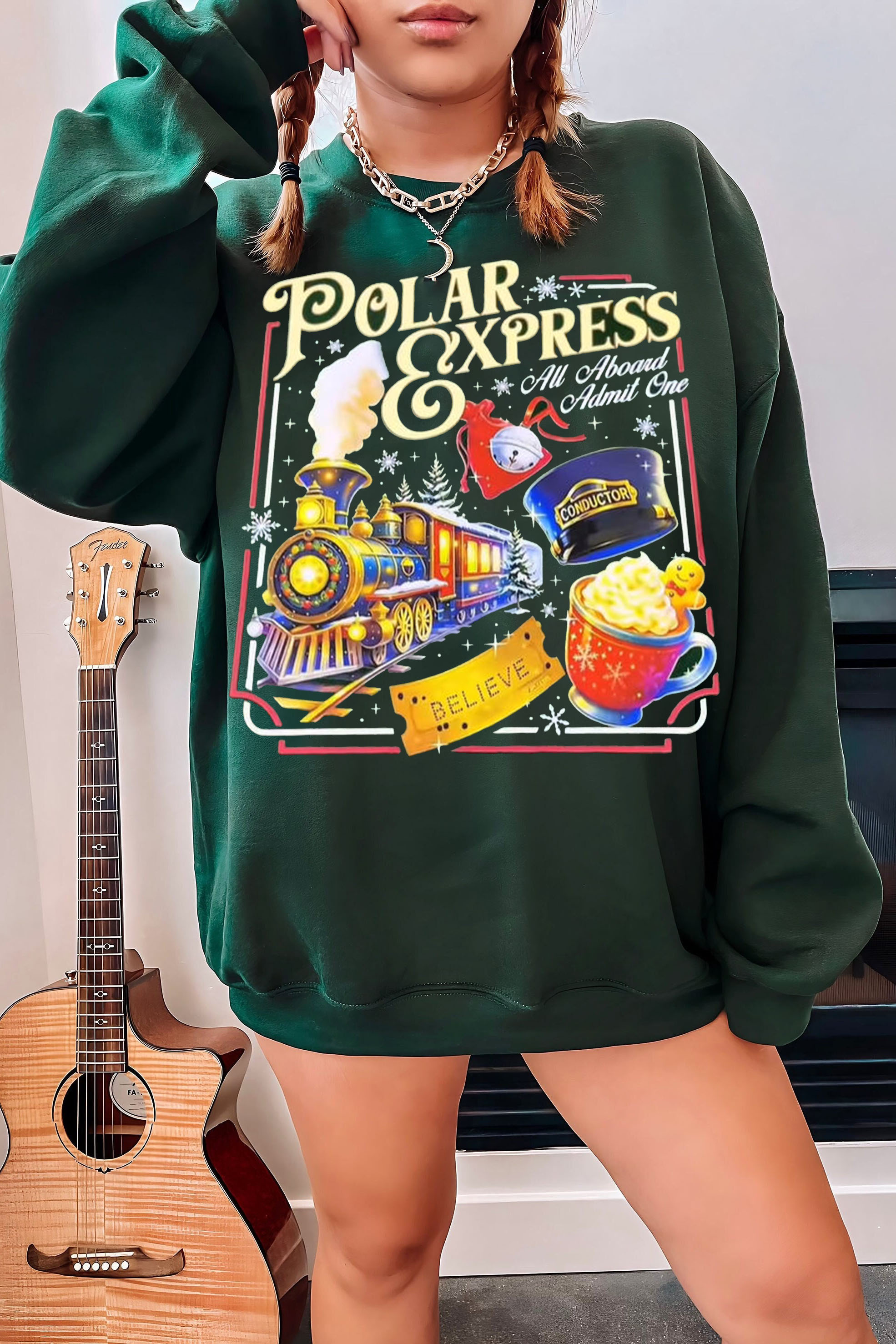 Polar Express Back To Christmas Eve Sweatshirt