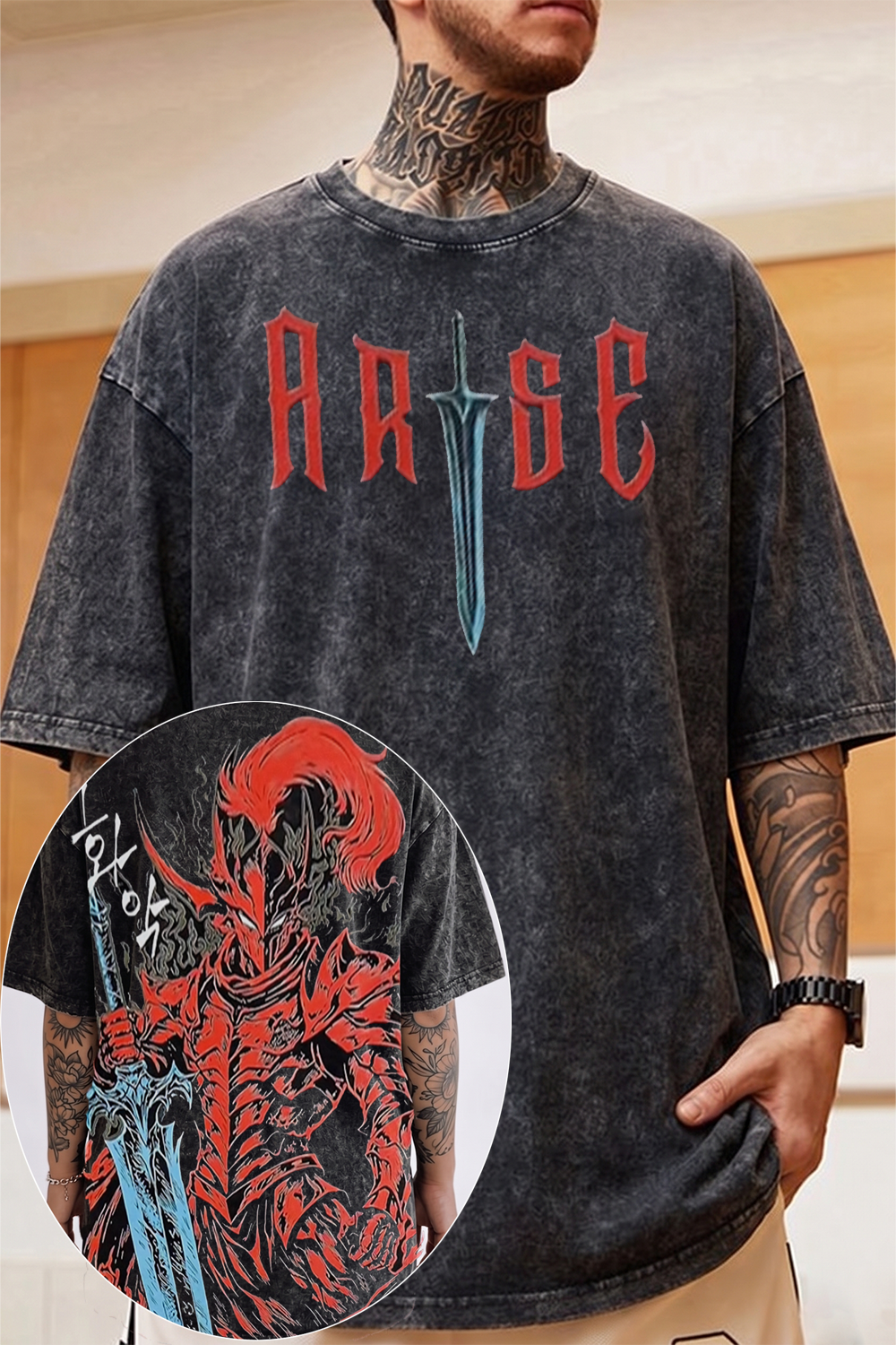 Solo Leveling Washed Cotton Shirt