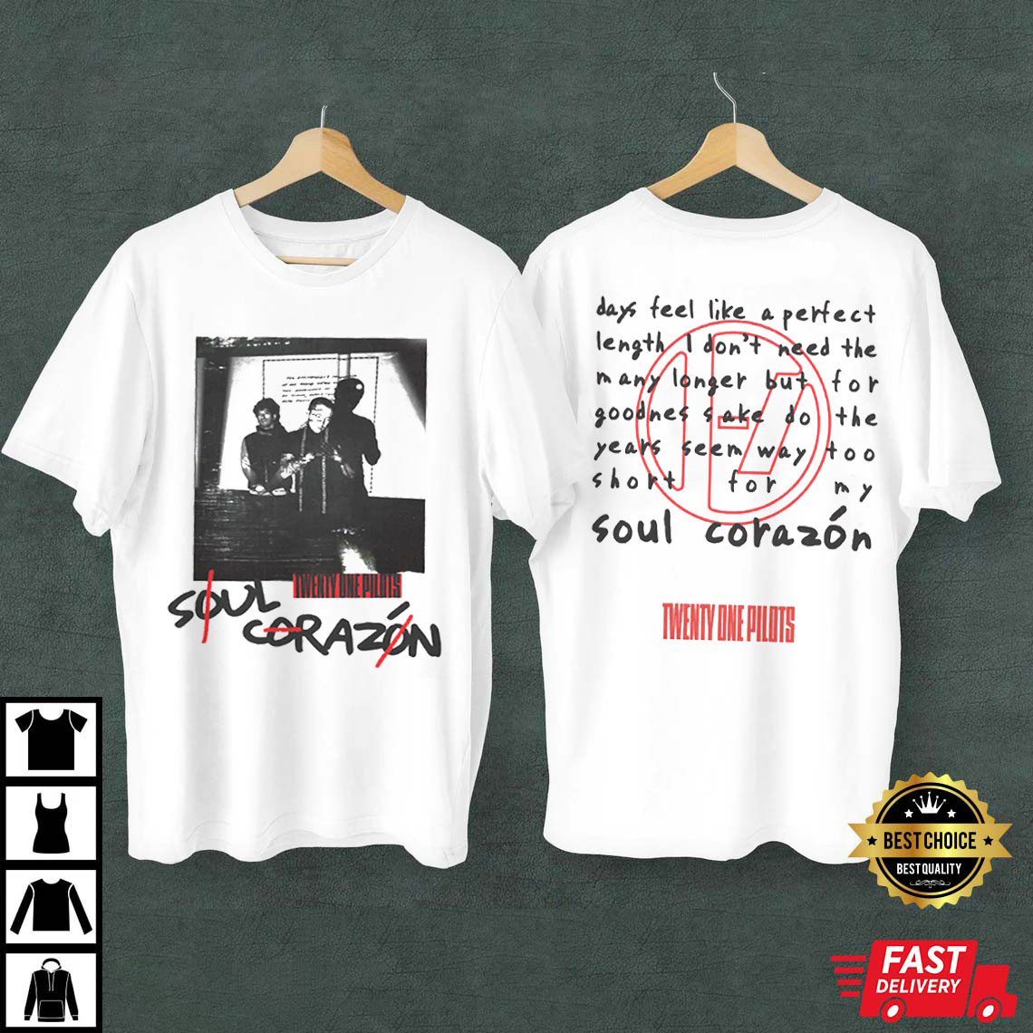 Twenty One Pilots �?The Clancy World Tour 2024 Shirt-MEN