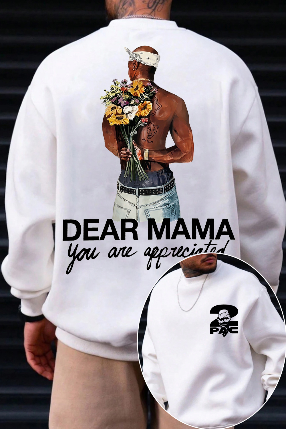 2pac Two-Sided Sweatshirt