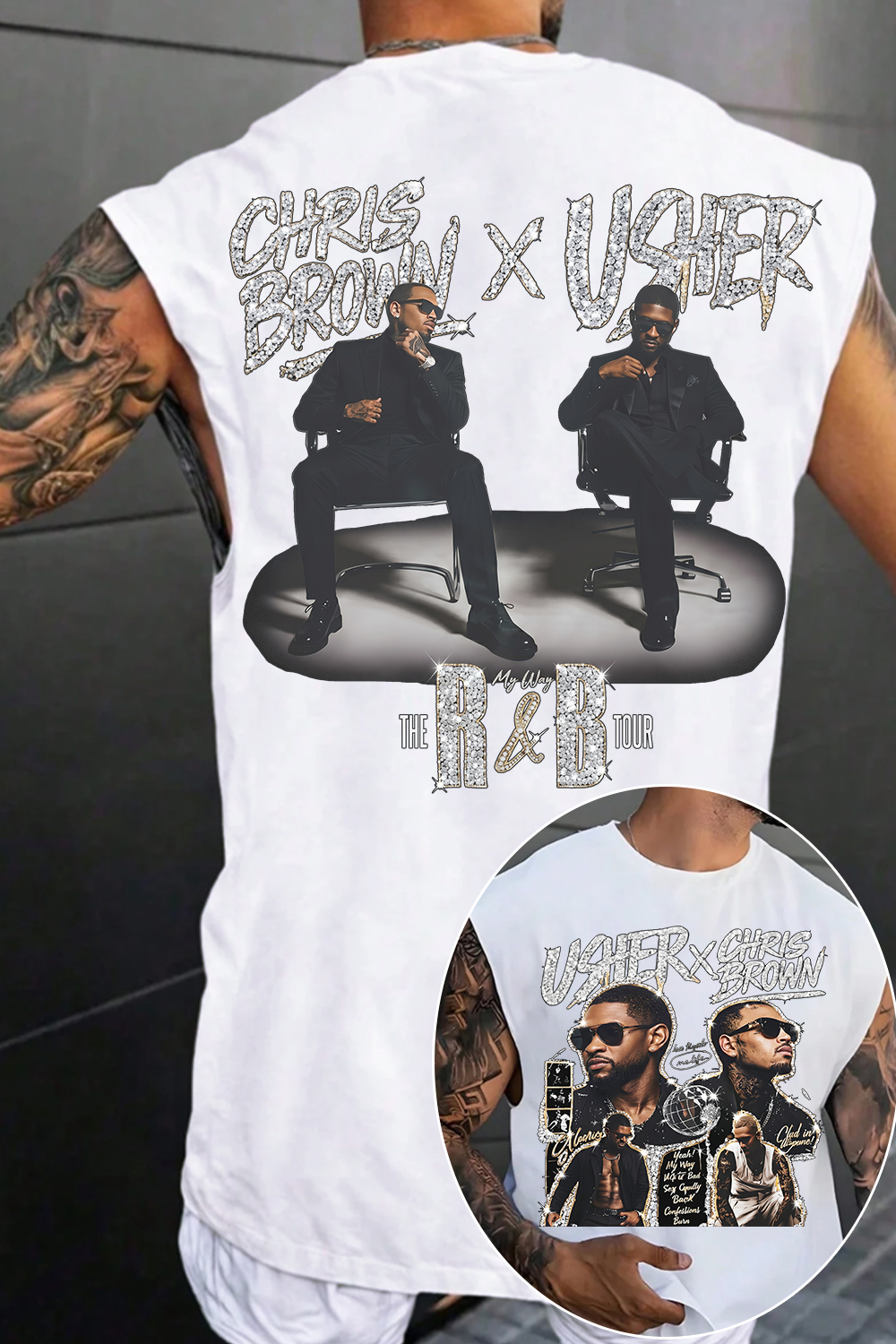 Chrisbrown & Usher Men Tank