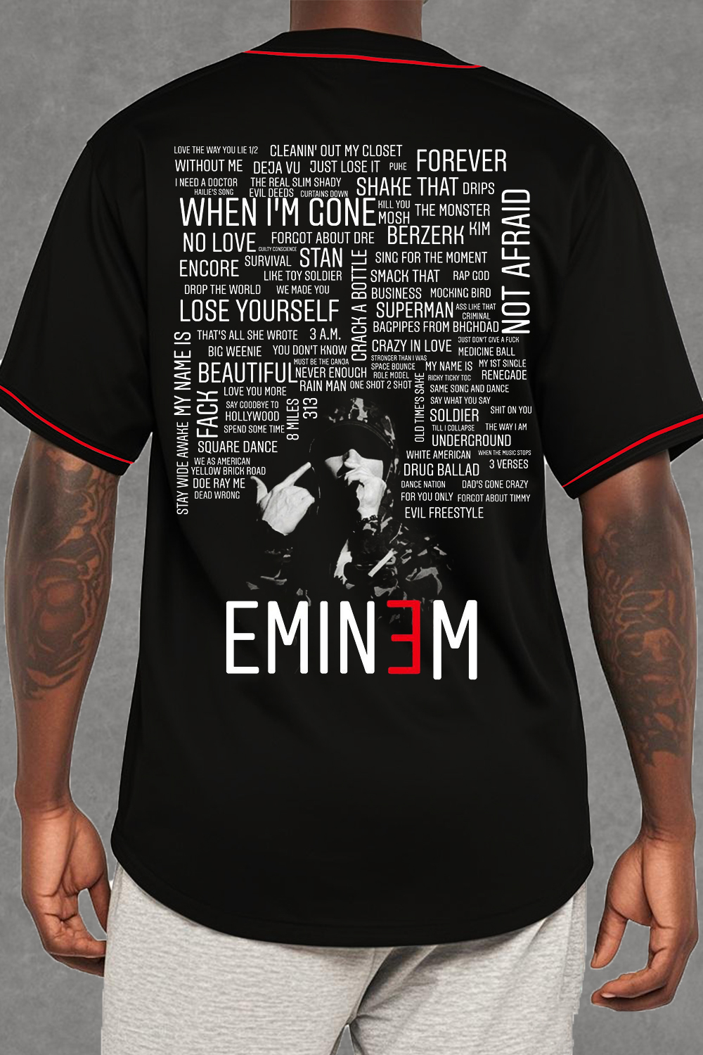 EMINEM poster Baseball Jersey