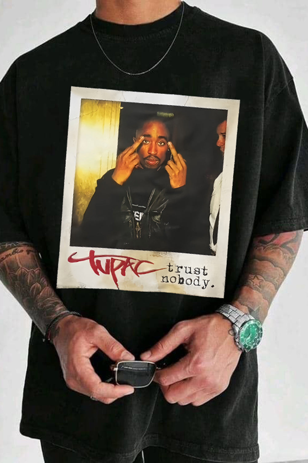 Rapper Tupac Graphic Tee For Men
