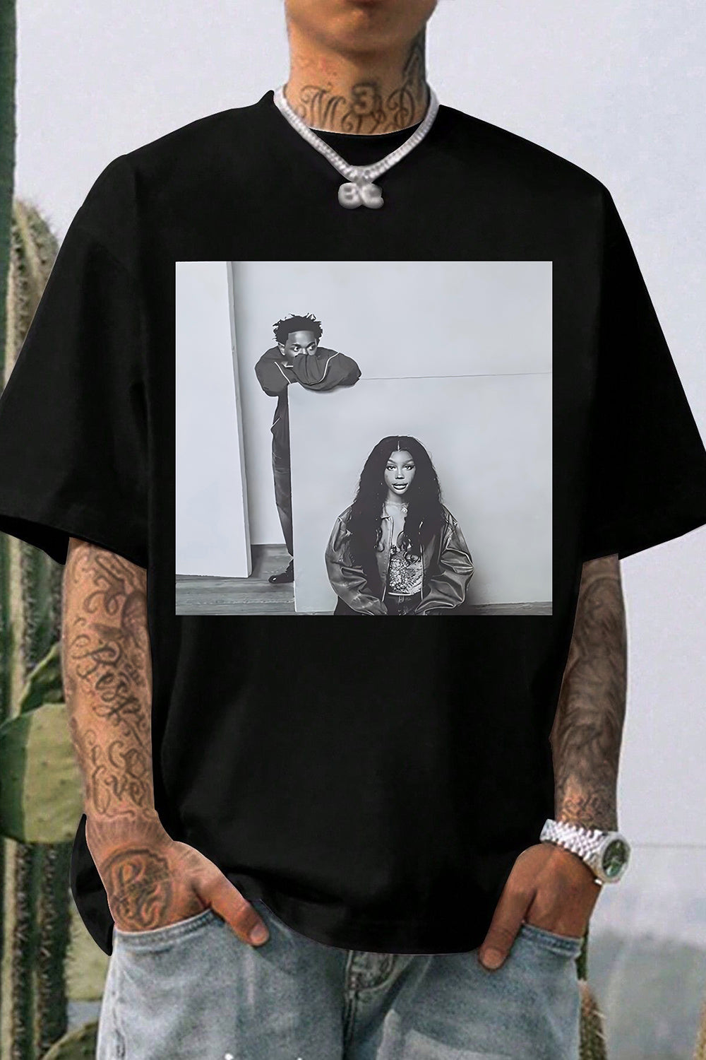 The Grand National Tour Kendrick Lamar Sza Graphic Tee For Men