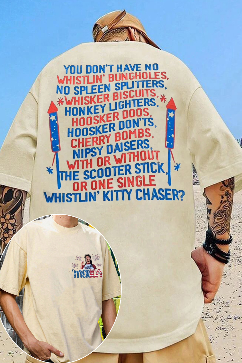 4th of July 2-Sided T-Shirt