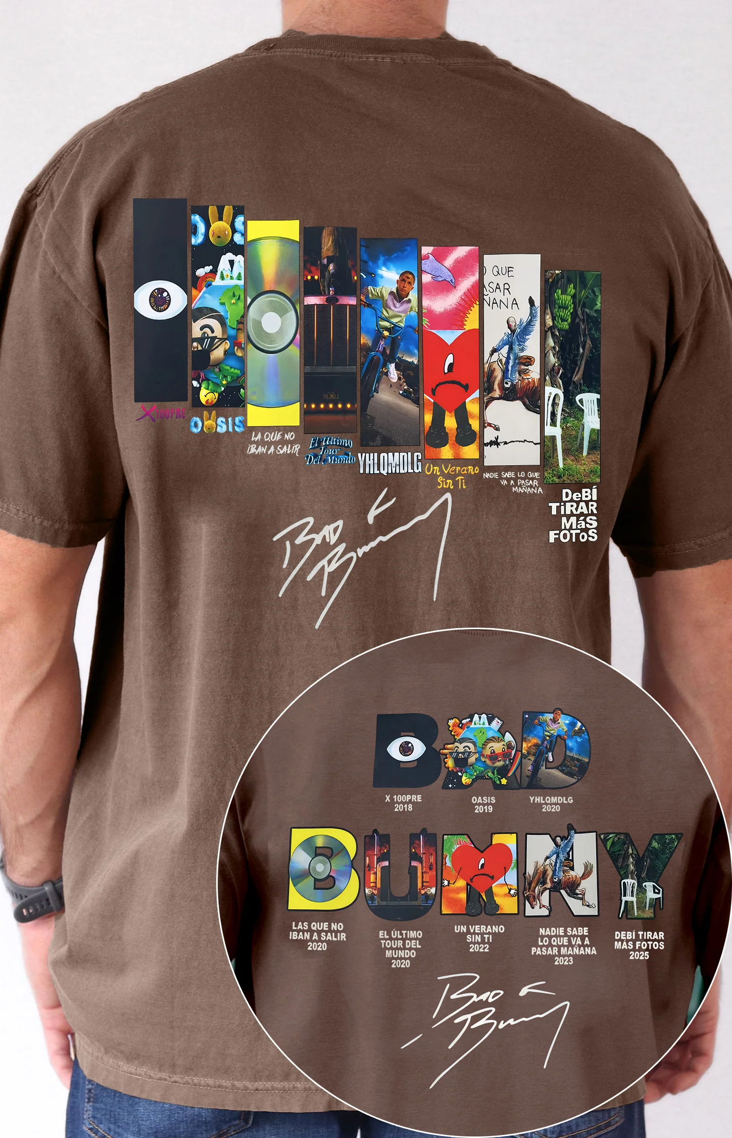 Bad Bunny Concert DTML Album Tee For Men