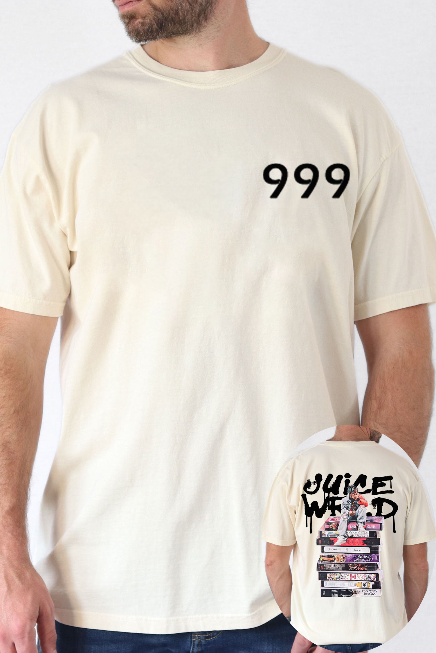 Juicewrld 999 round neck men's T-shirt