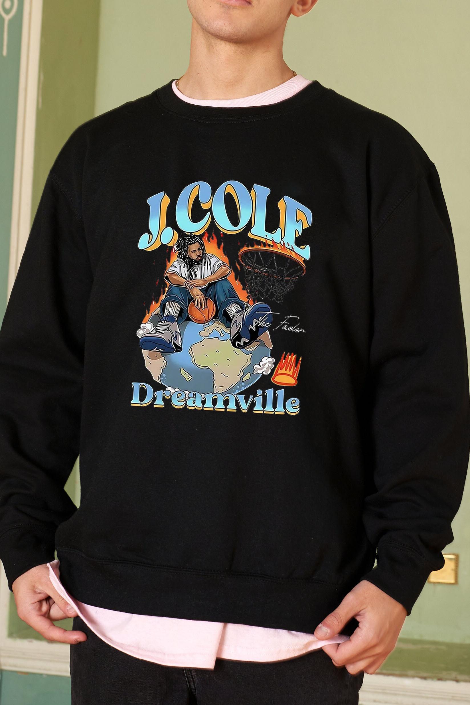 [Copy]J Cole Dreamville Vintage Men Sweatshirts