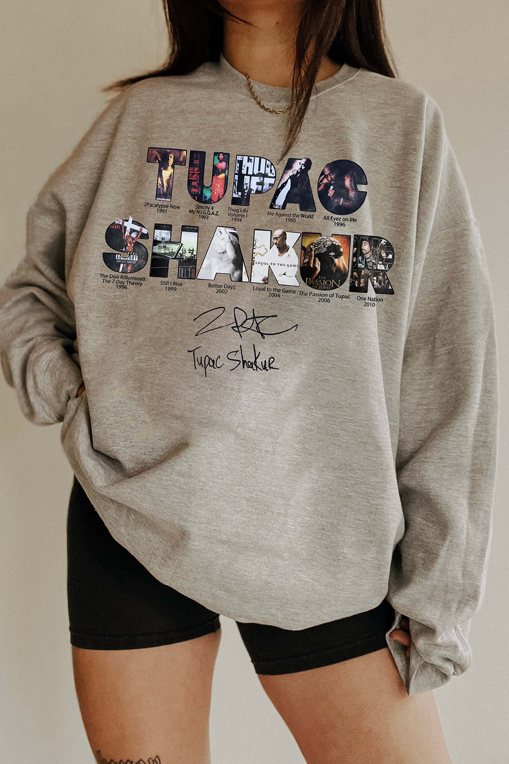 2pacs Hakur Album Sweatshirt For Women