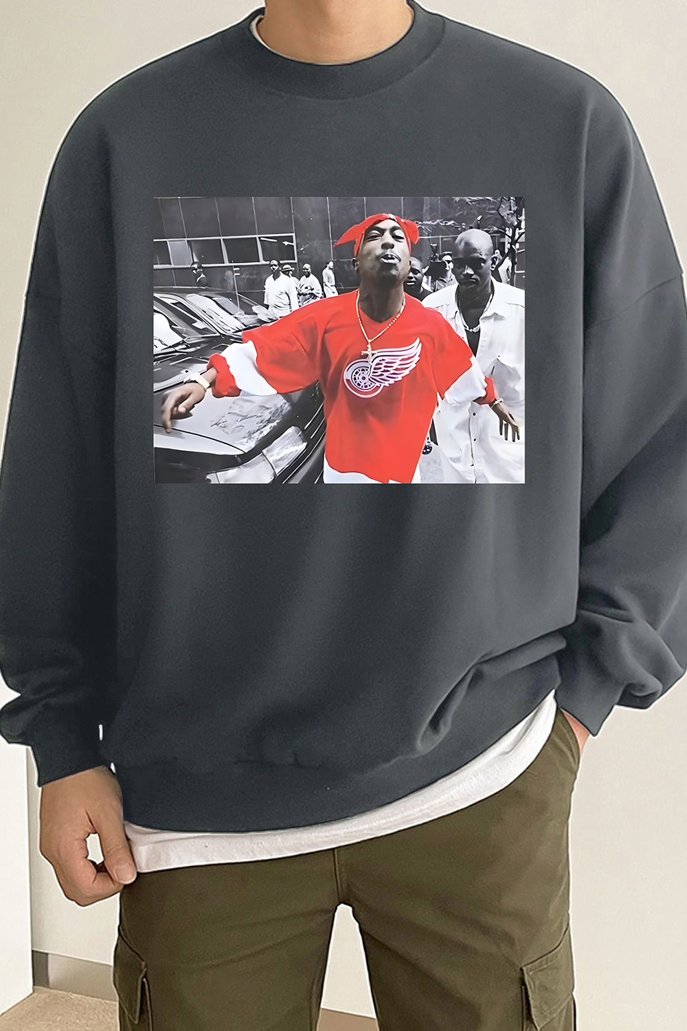 Legend Tupac Shakur Graphic Sweatshirt For Men