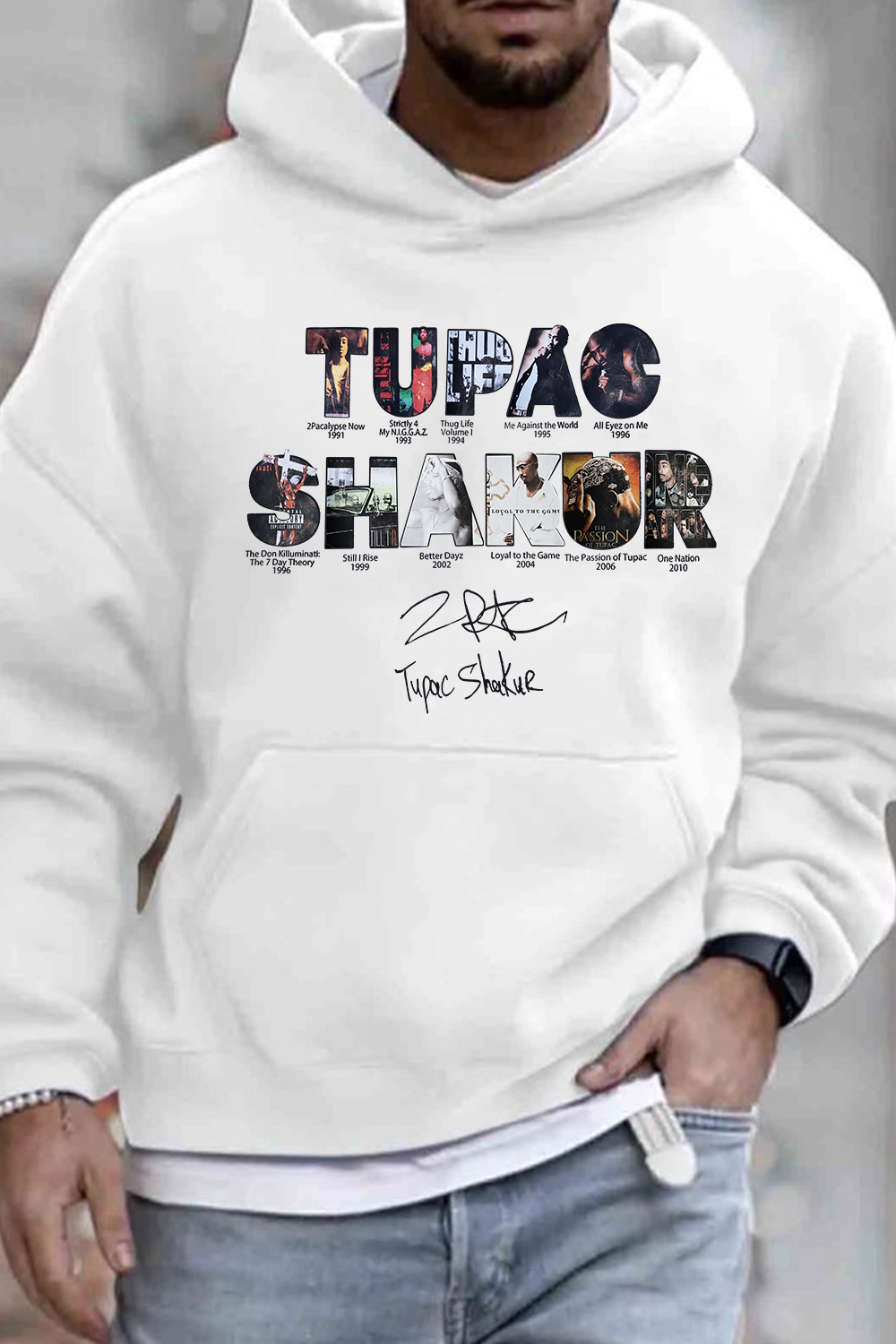 2pacs Hakur Album Hoodie For Men