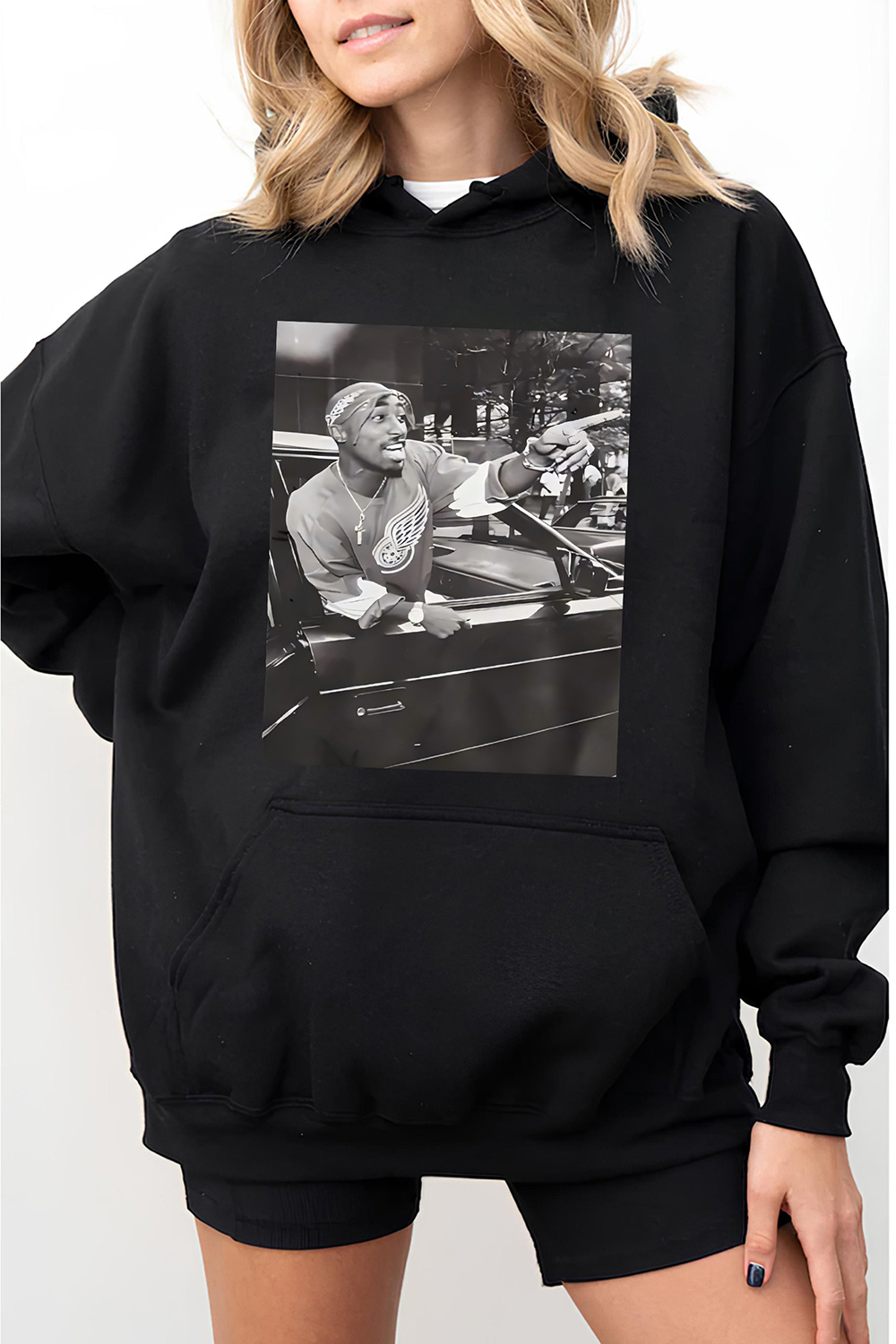 Tupac Shakur Graphic Hoodie For Women