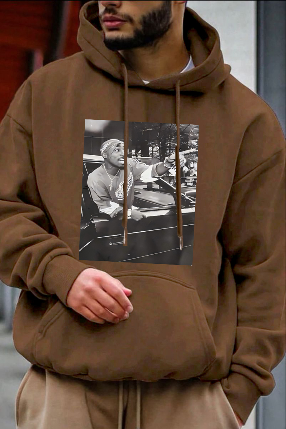 Tupac Shakur Graphic Hoodie For Men