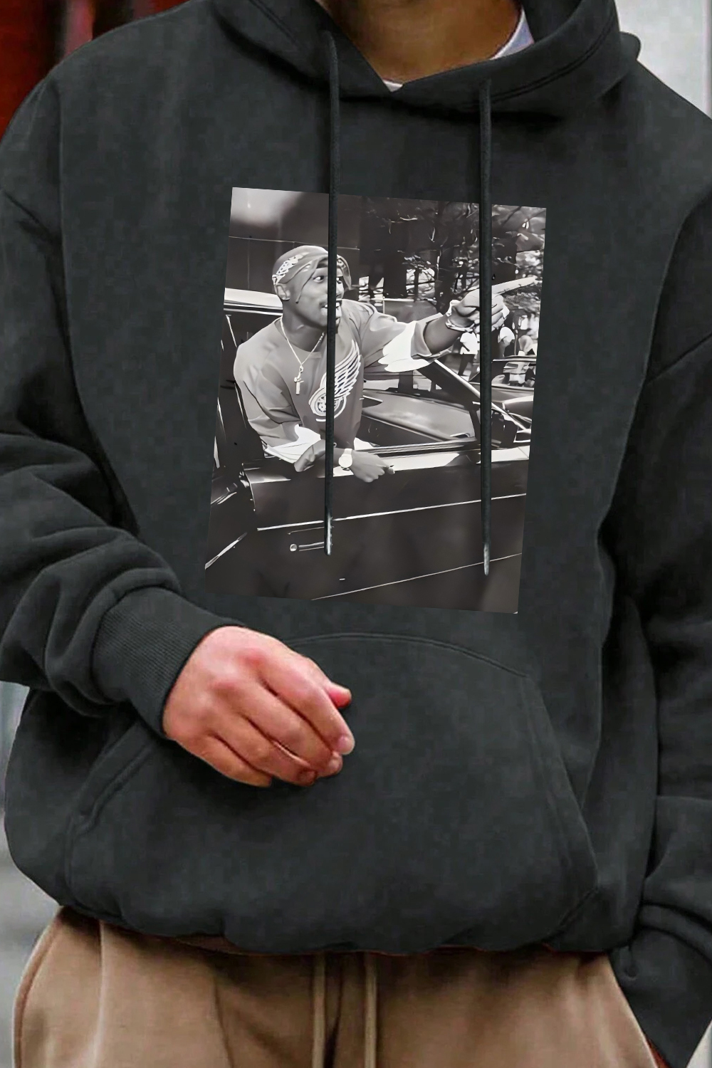 Tupac Shakur Graphic Hoodie For Men