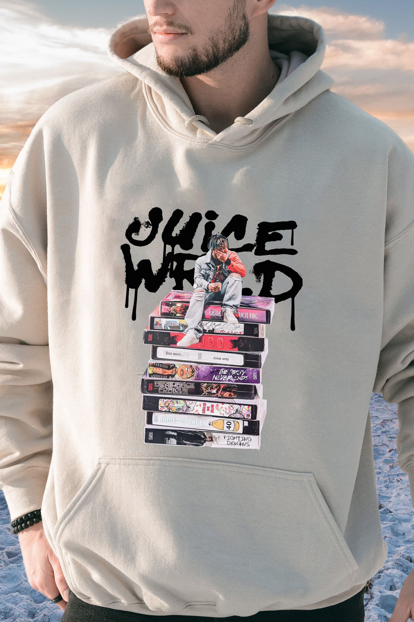 Juicewrld long sleeve men's hoodie