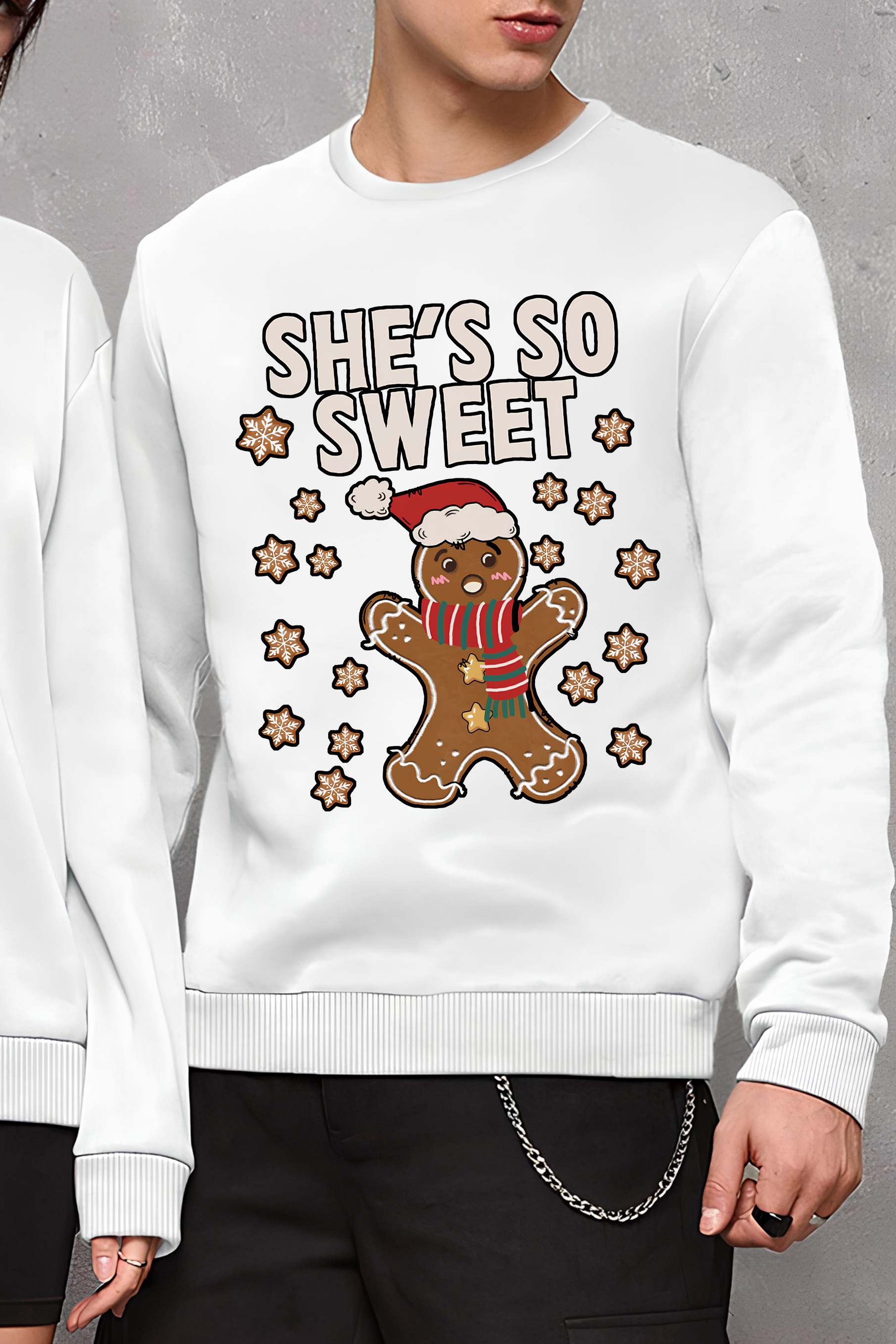 Couples Christmas Fleece Sweatshirt  For Man