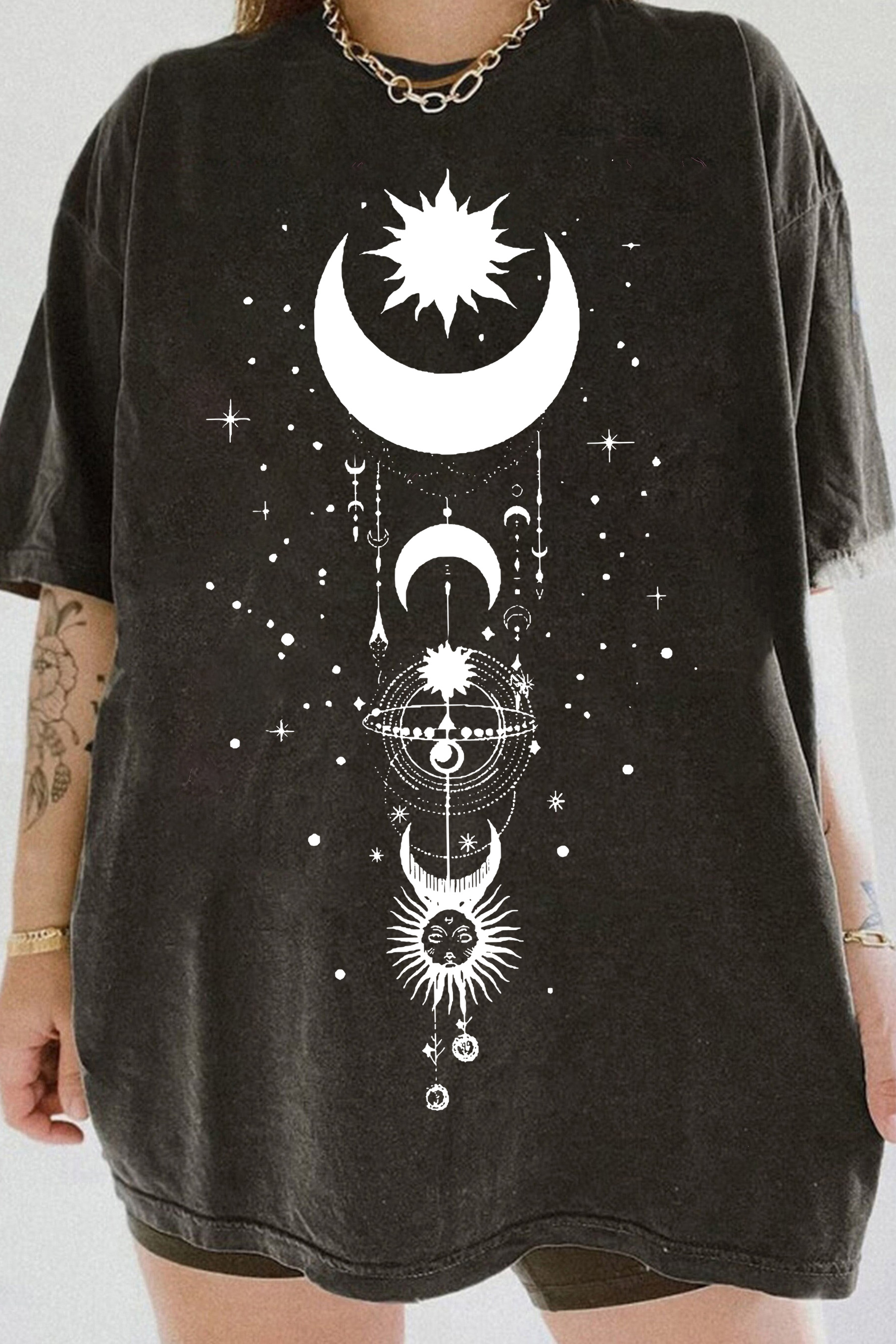 Moon Print Tee For Women
