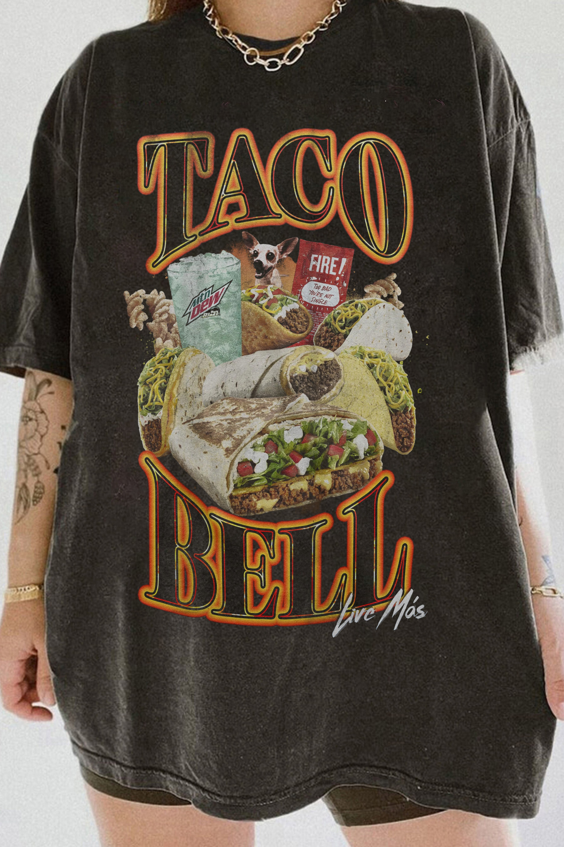 Taco Bell 90's Bootleg Tee For Women