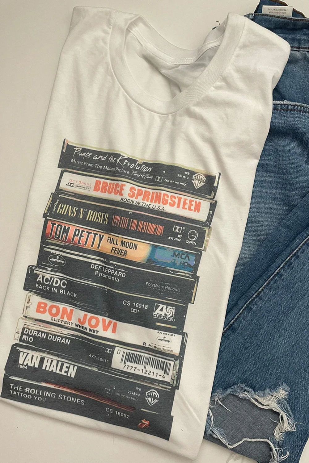Rock Cassettes Tee For Women