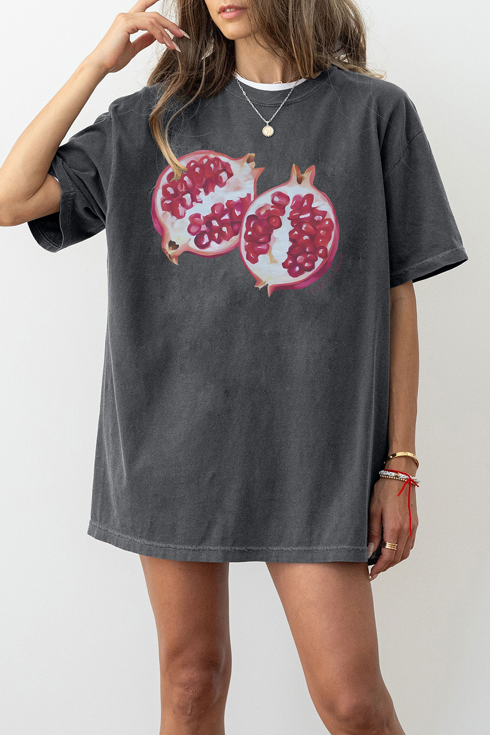 Pomegranate 90s Tee For Women