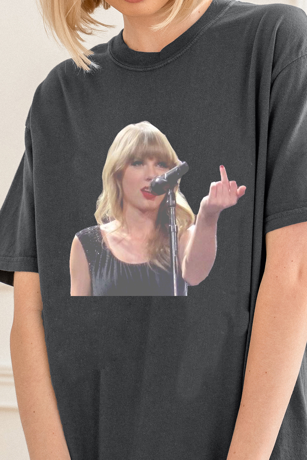 Middle Finger Swift Tee For Women