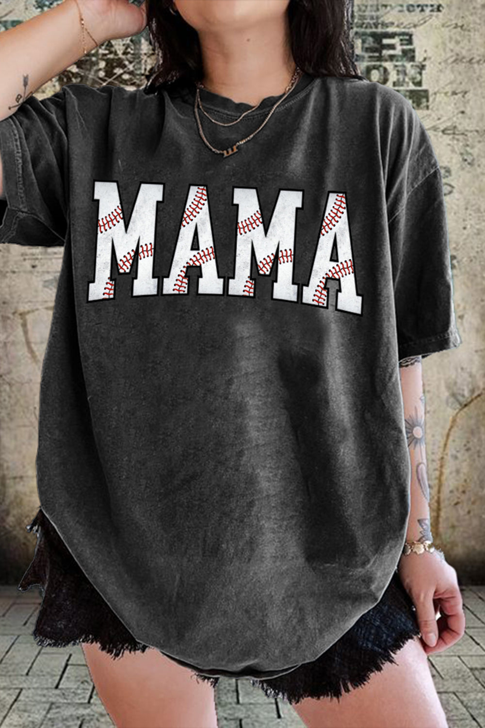Cute Baseball Mama Tee For Women