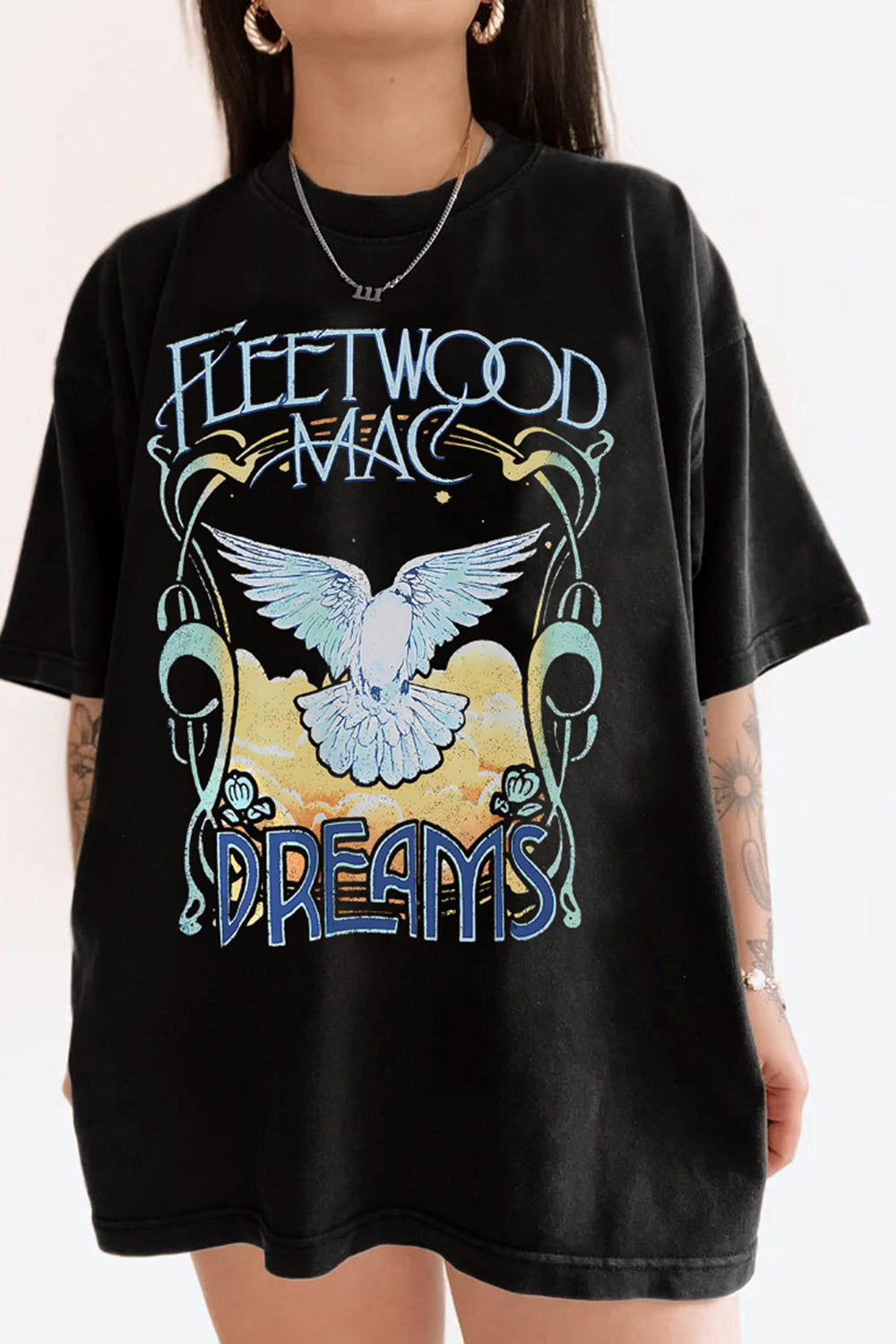 Vintage Rockn Roll Music Tee For Women