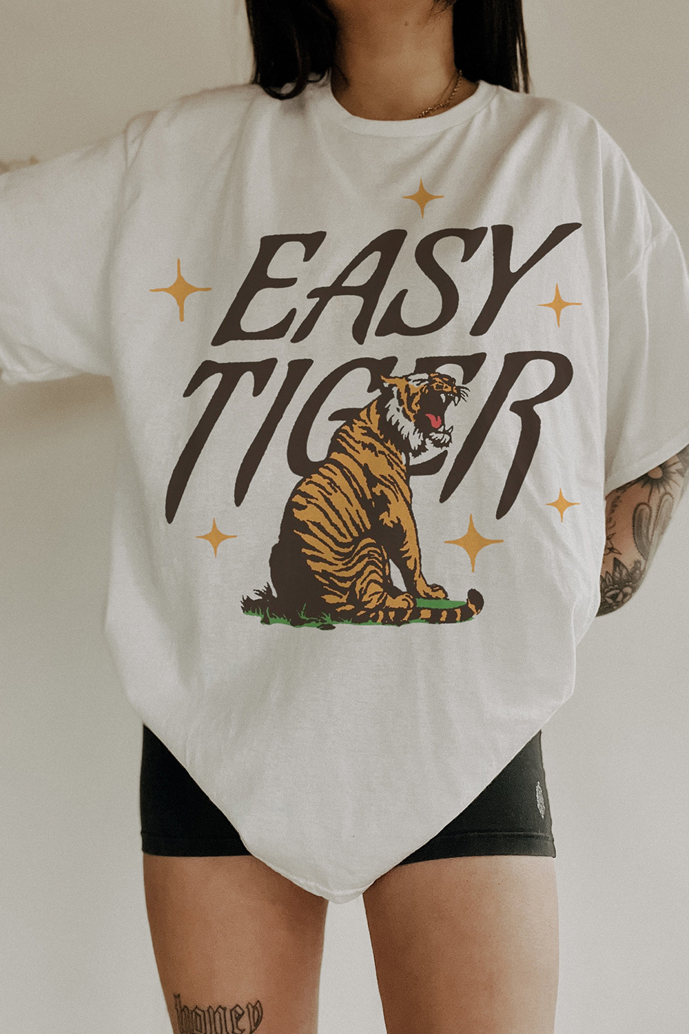 Easy Tiger Vintage Inspired Graphic Tee For Women