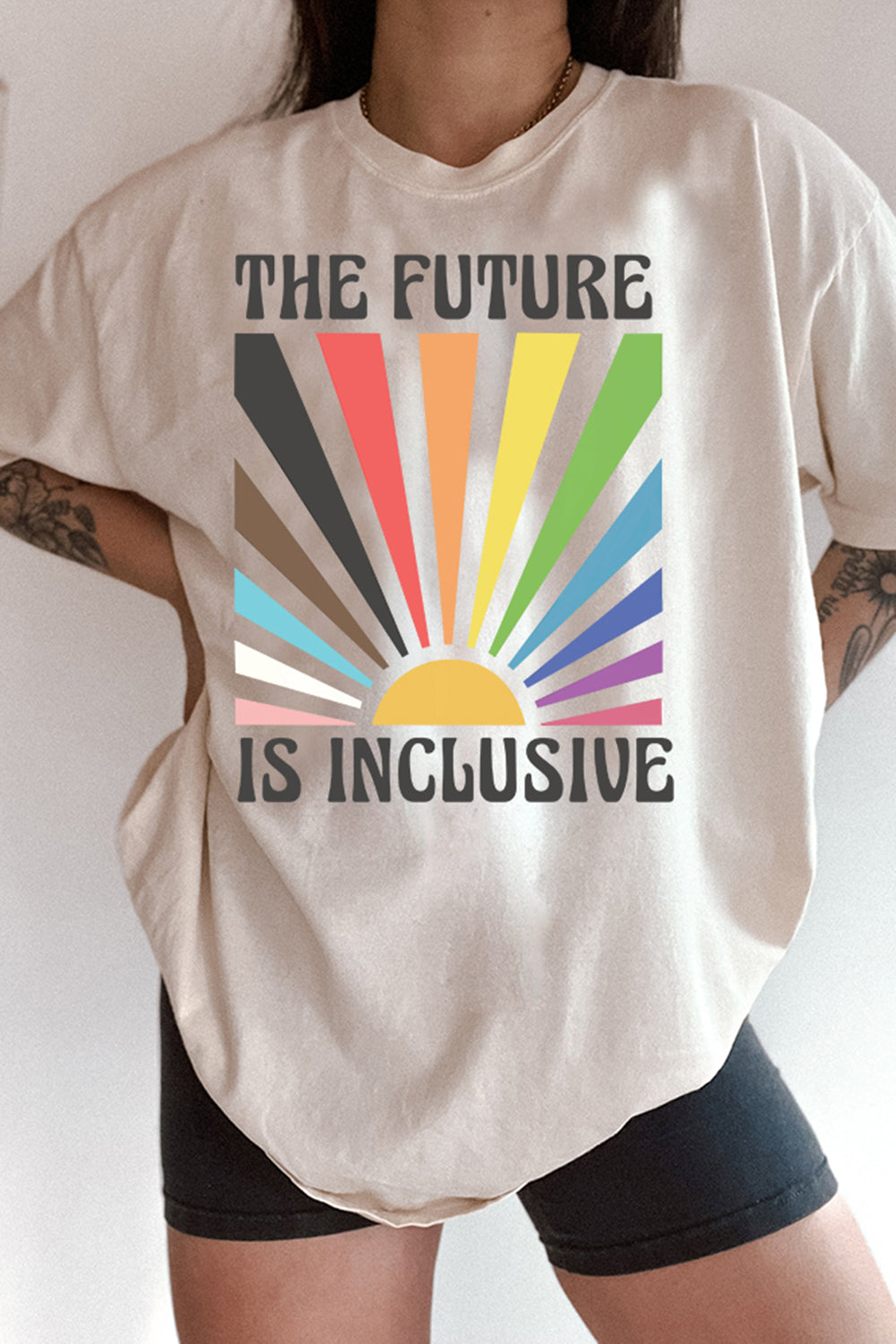 The Future is Inclusive Rainbow Pride Tee For Women