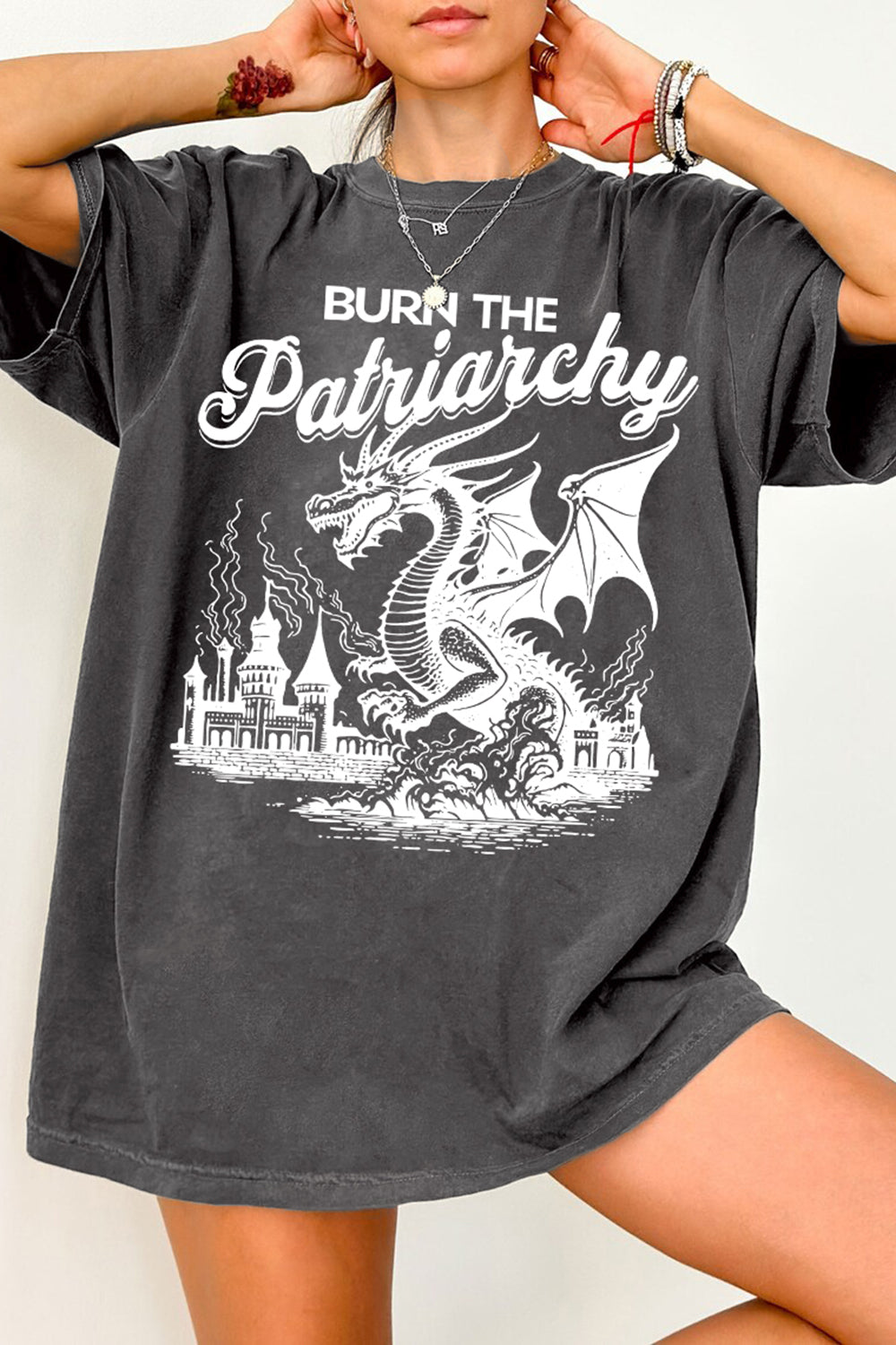 Burn The Patriarchy Feminist Tee For Women