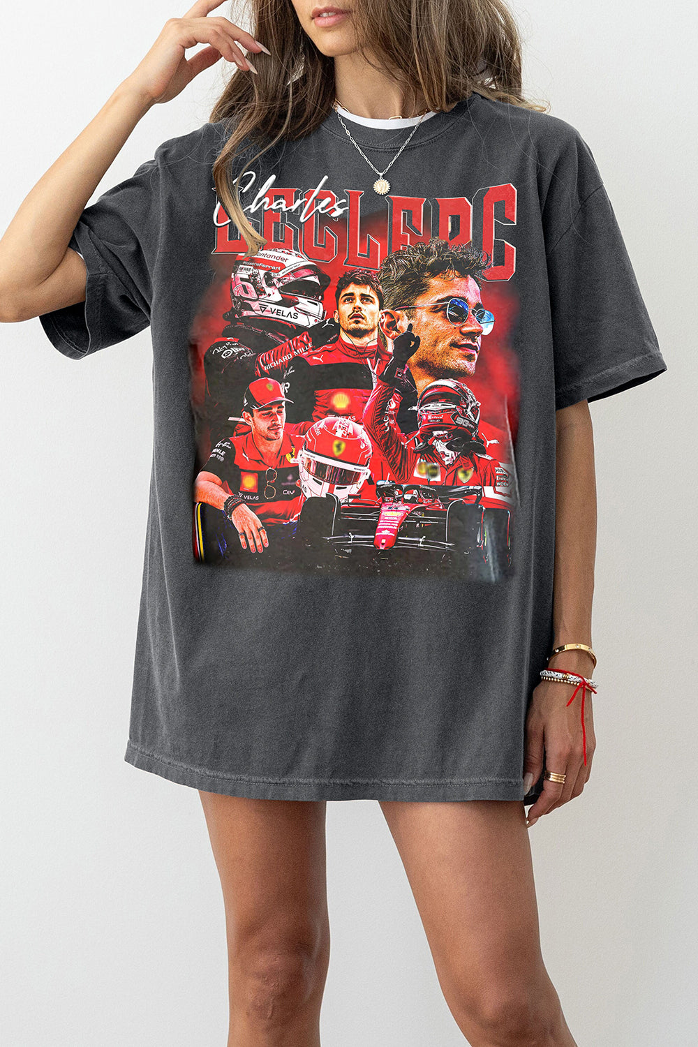 Limited Charles Leclerc Graphic Tee For Women