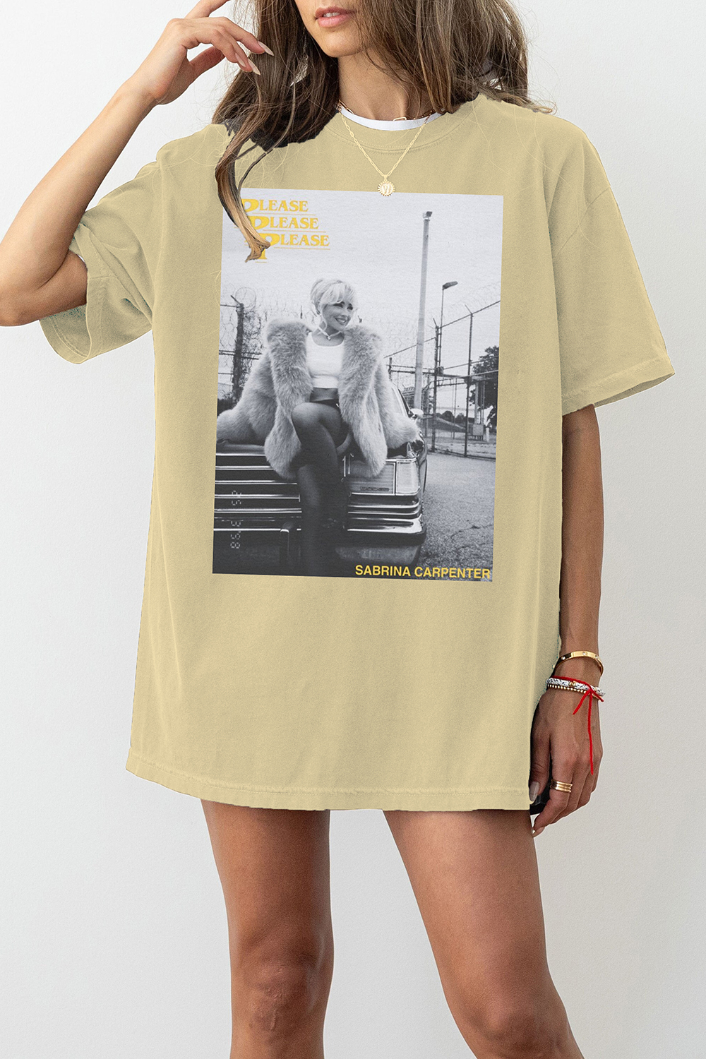 Sabrina Carpenter Please Please Please Graphic Tee For Women