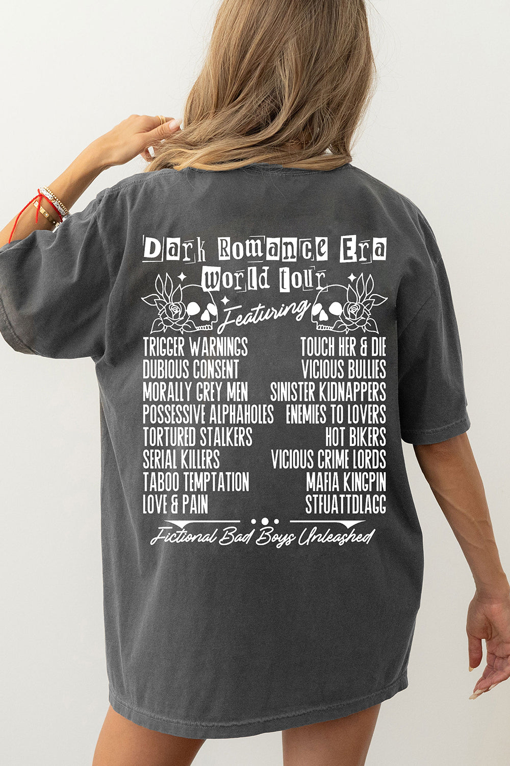 Dark Romance Era World Tour Morally Gray Book Club Tee For Women