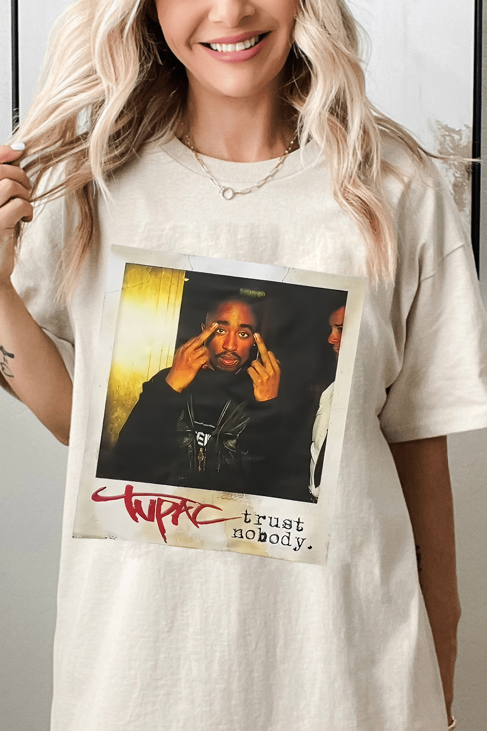 Rapper Tupac Graphic Tee For Women