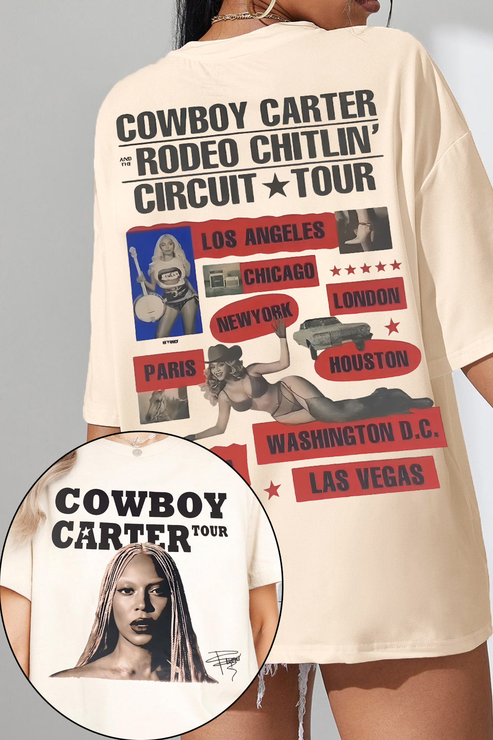 Beyoncé Cowboy Carter Tour Tee For Women