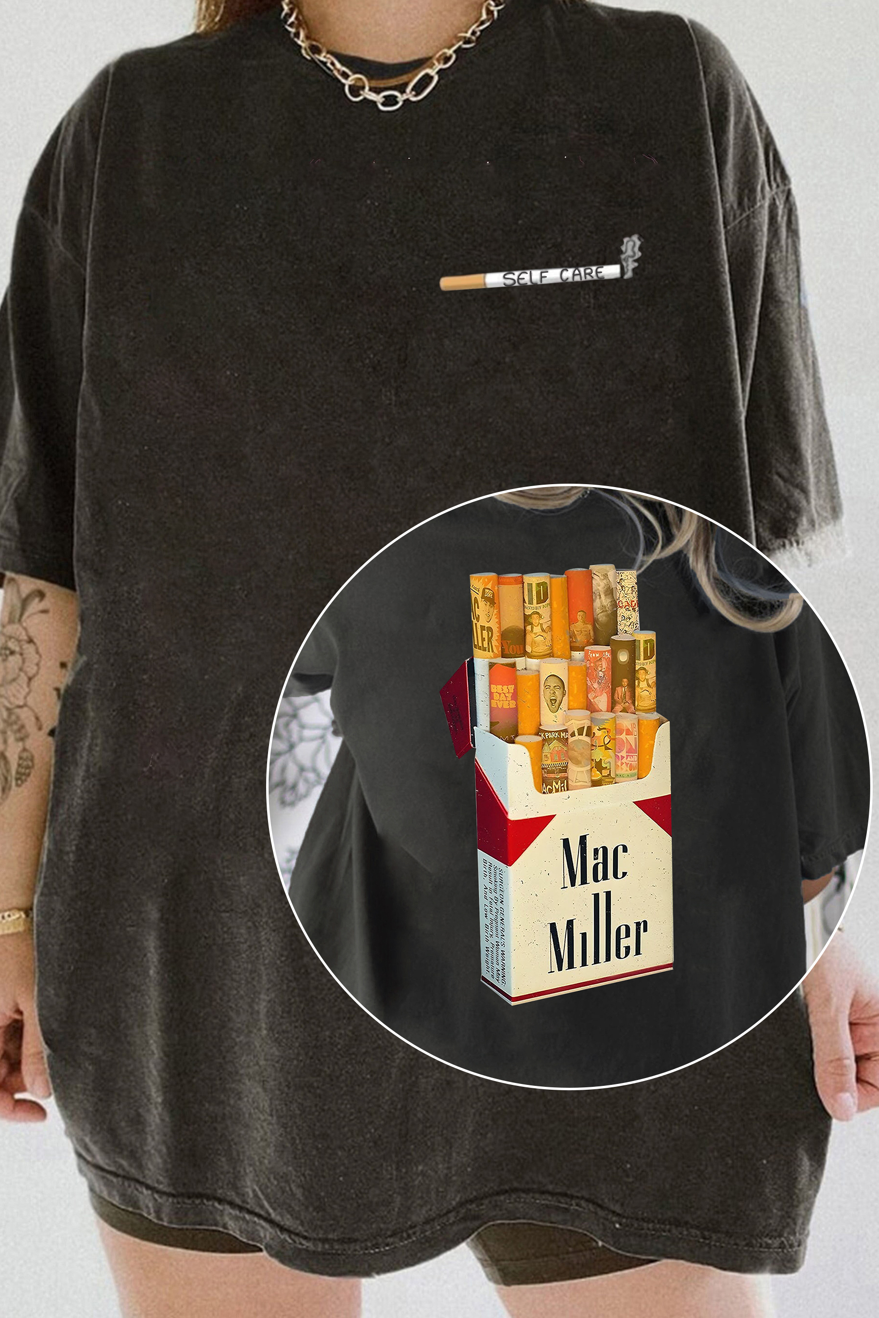 Mac Miller Pack Of Cigarettes Tee For Women