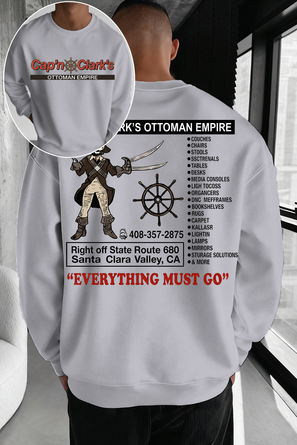 Retro Cap'n Clark’s Ottoman Empire Sweatshirt