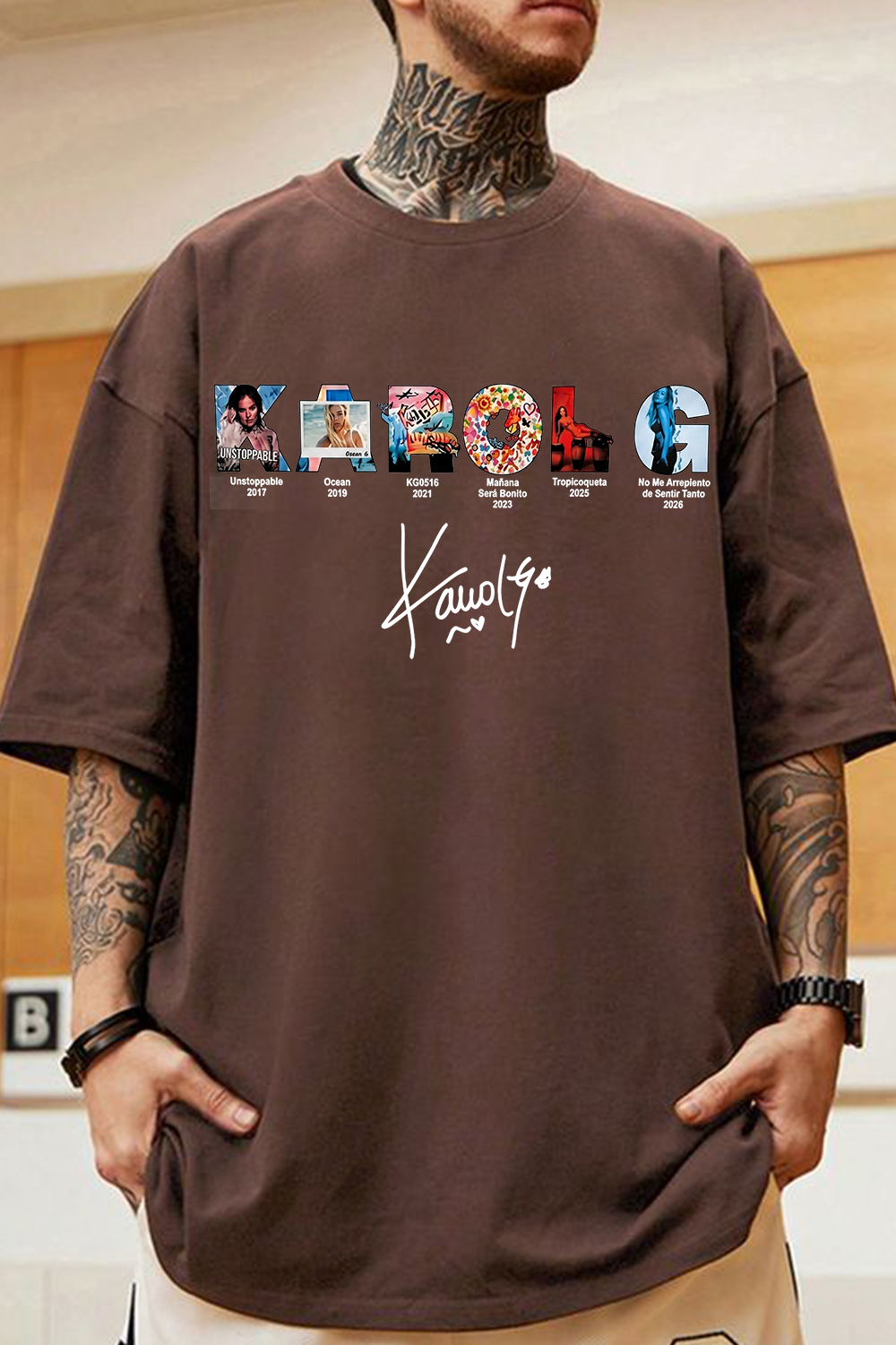 Karol G Album Cover Collage Men's T-Shirt