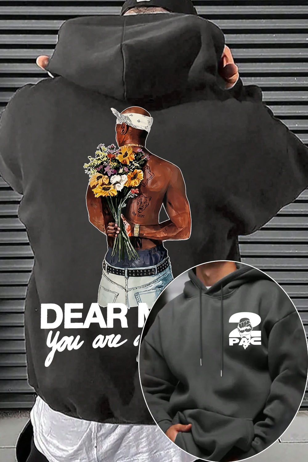 2pac Two-Sided Hoodie