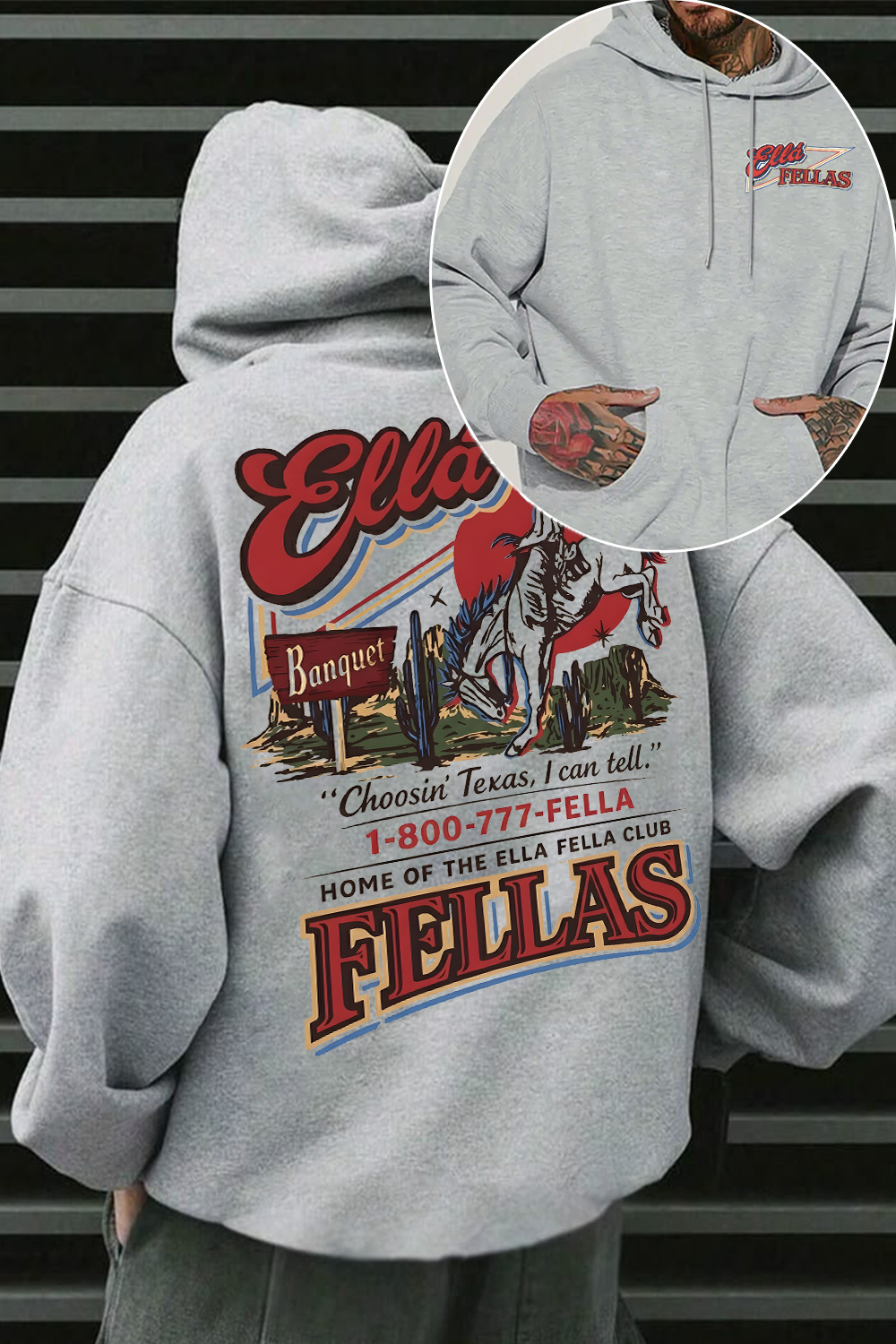 Ella Fella Club 2-Sided Hoodie
